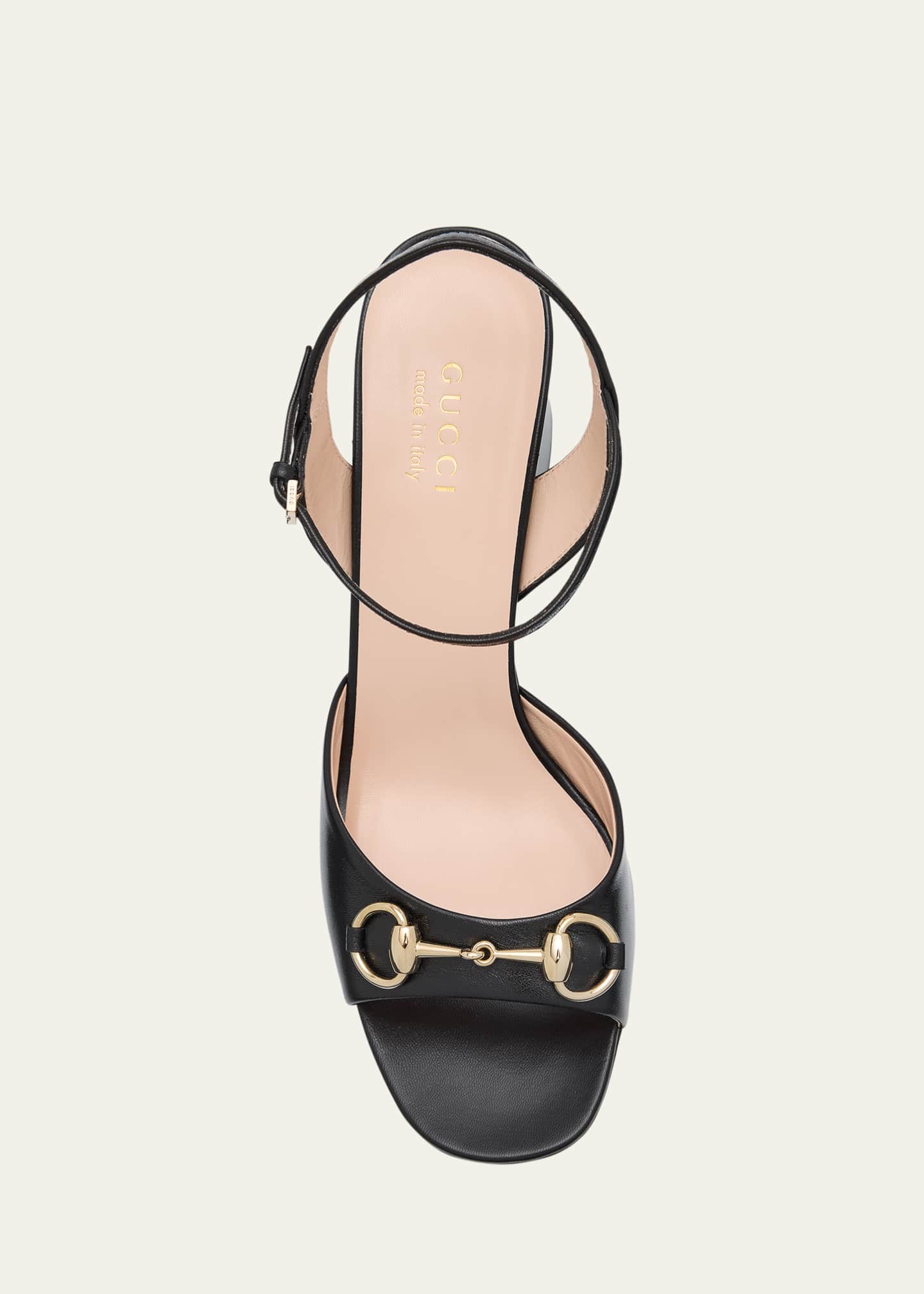 Gucci Lady Horsebit Leather Sandals Image 6 of 6