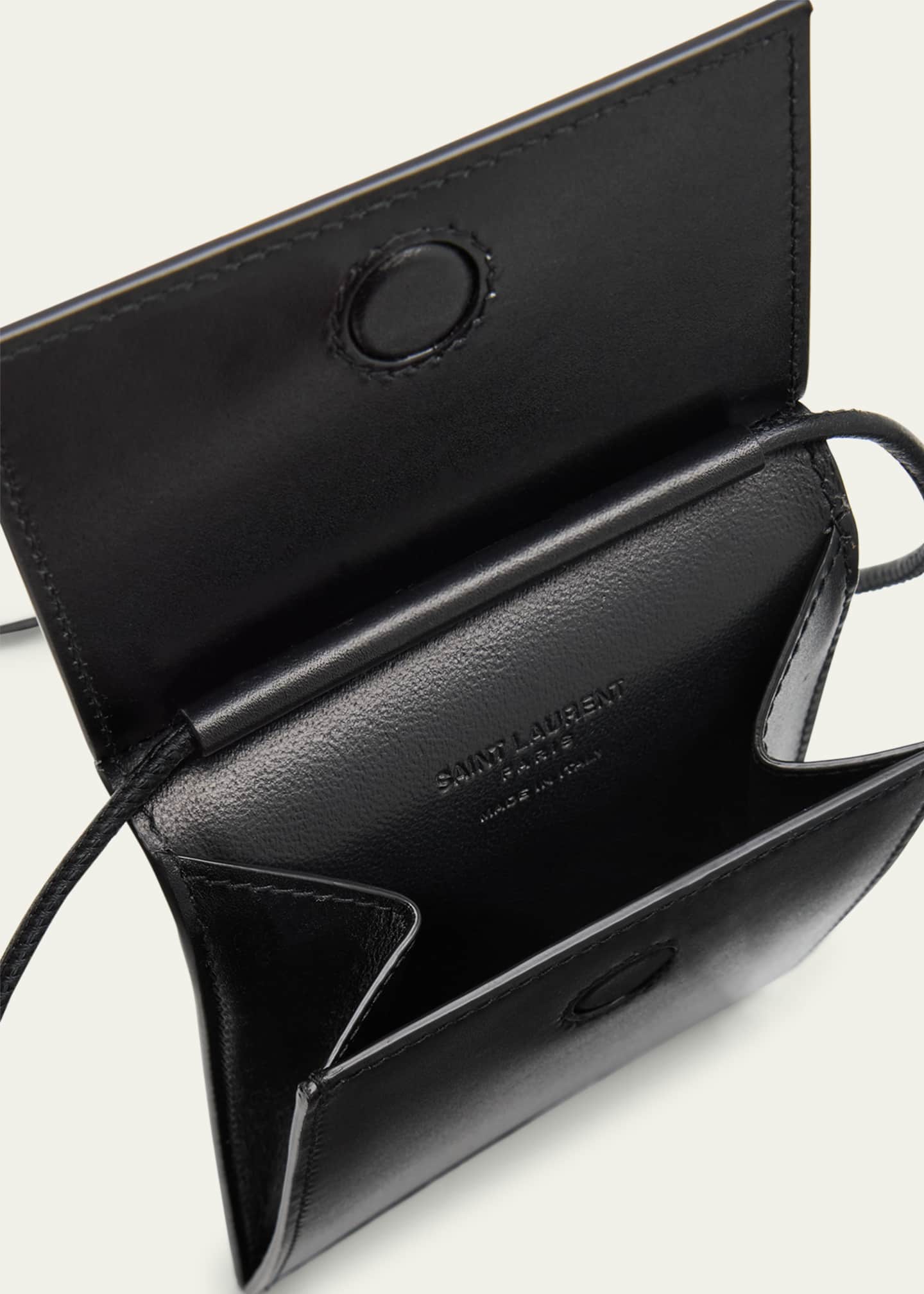Saint Laurent Men's Mini Crossbody Bag in Leather Image 4 of 6