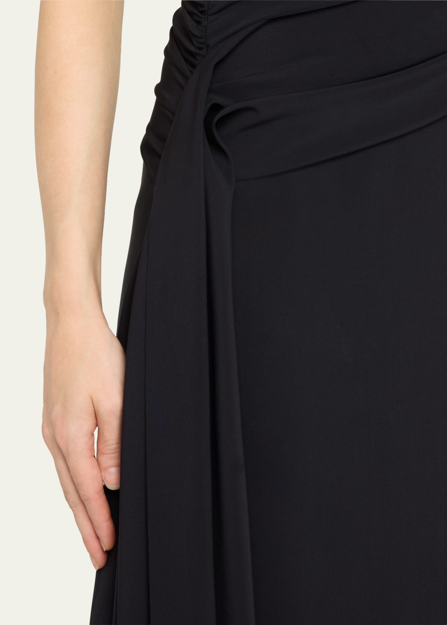 Chiara Boni La Petite Robe Disvi Strapless Ruched A-Line Gown Image 5 of 5