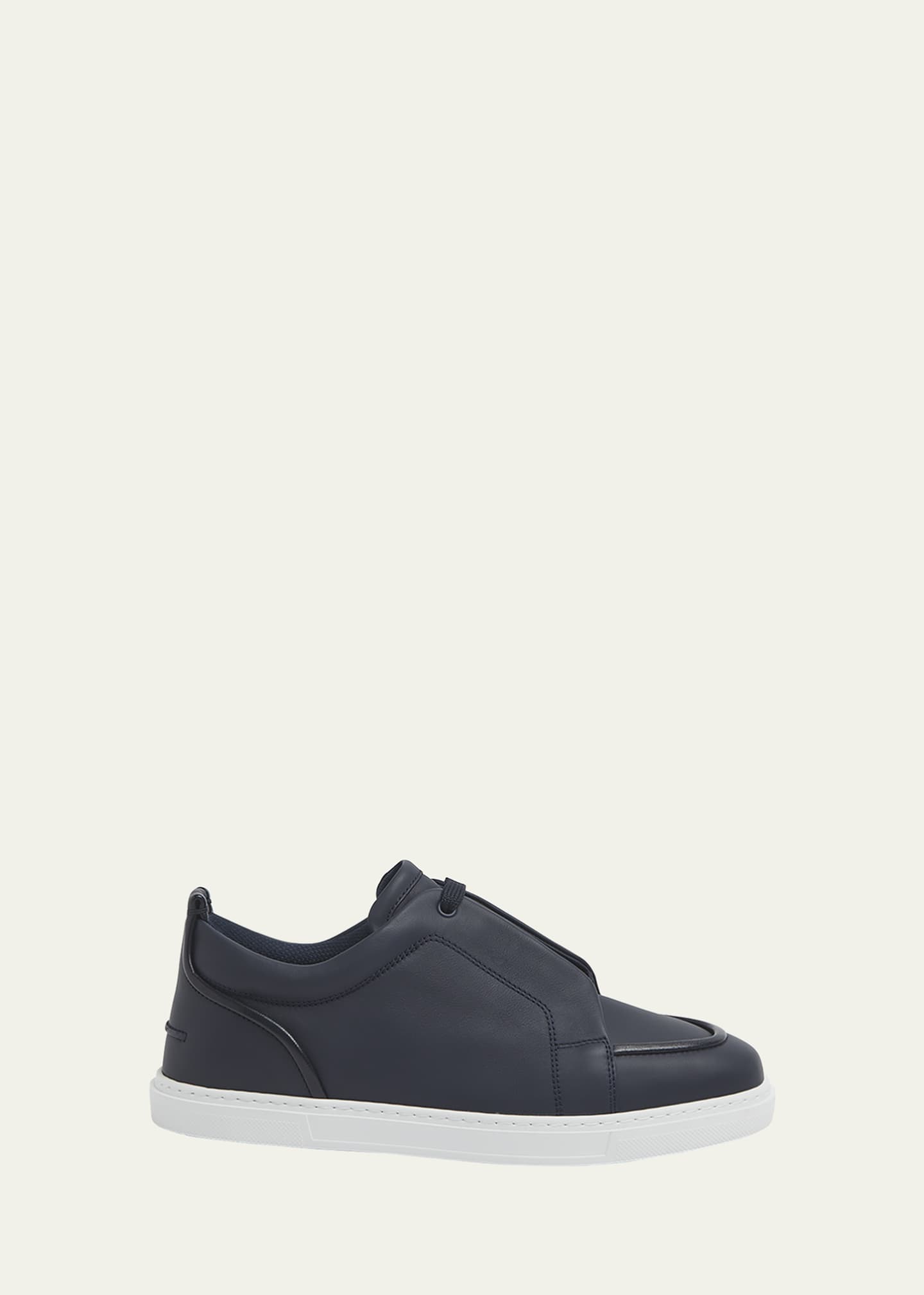 Christian Louboutin Men's Jimmy Calfskin Leather Low-Top Sneakers Image 1 of 3