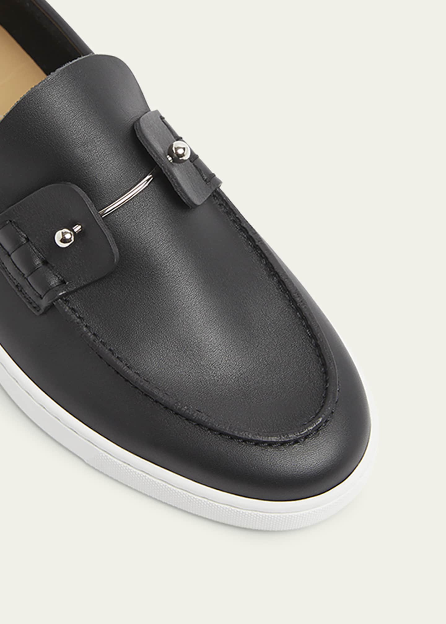 Christian Louboutin Men's Chambeliboat Leather Loafers Image 5 of 6