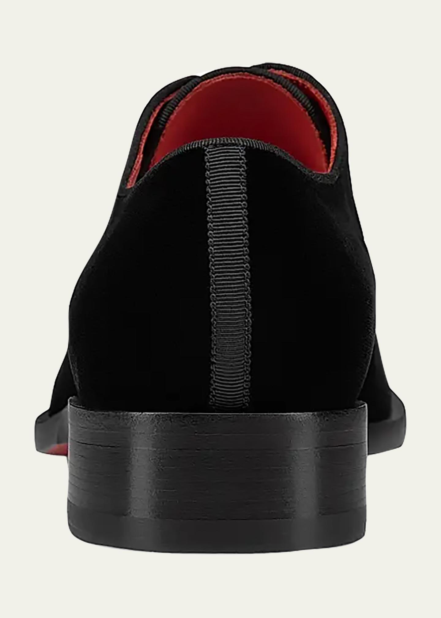 Christian Louboutin - Chambeliss Night Strass - Derbies - Size 46 - Black - Velvet