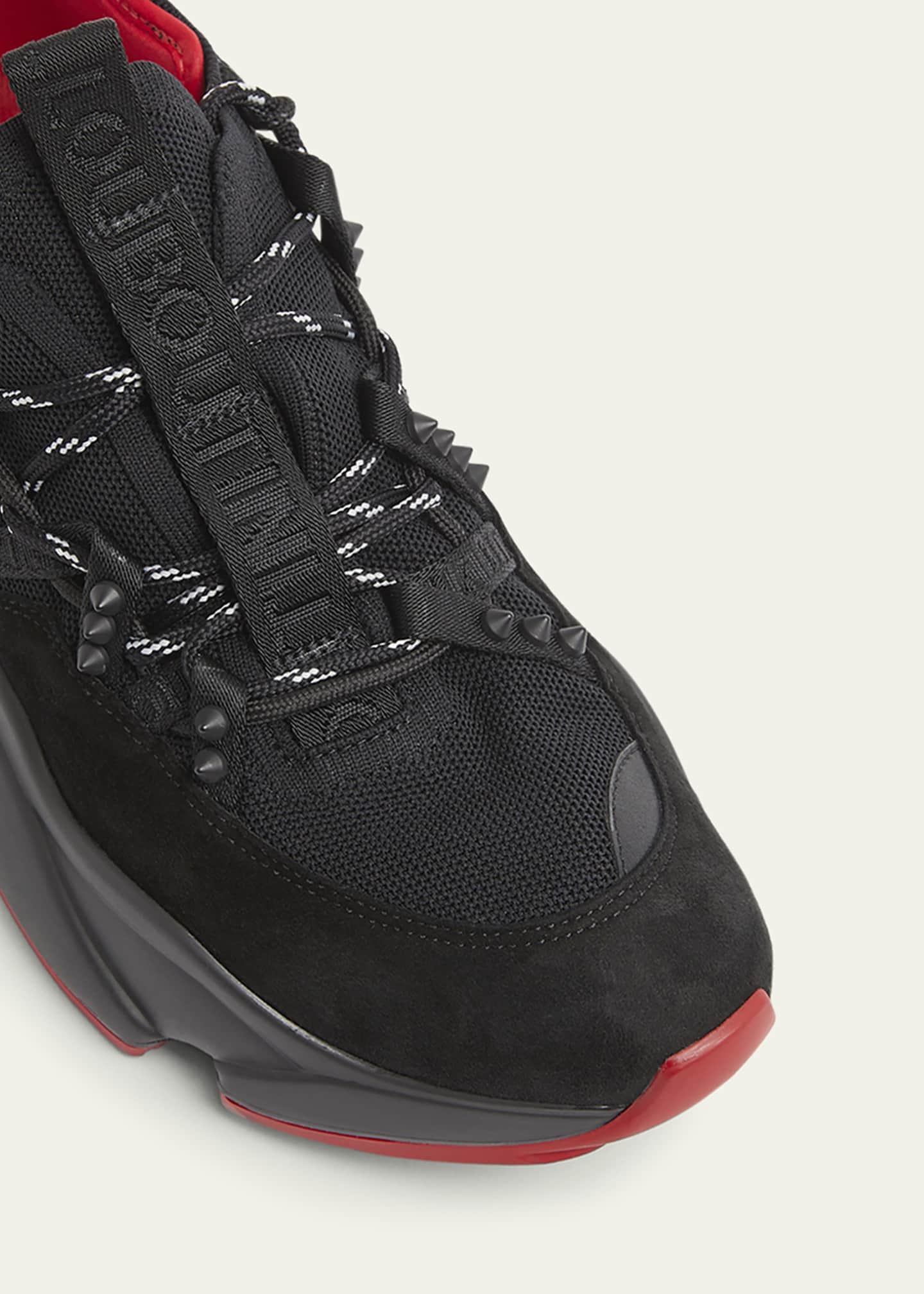 Christian Louboutin Men's Trailnrun Mesh Runner Sneakers Image 3 of 3