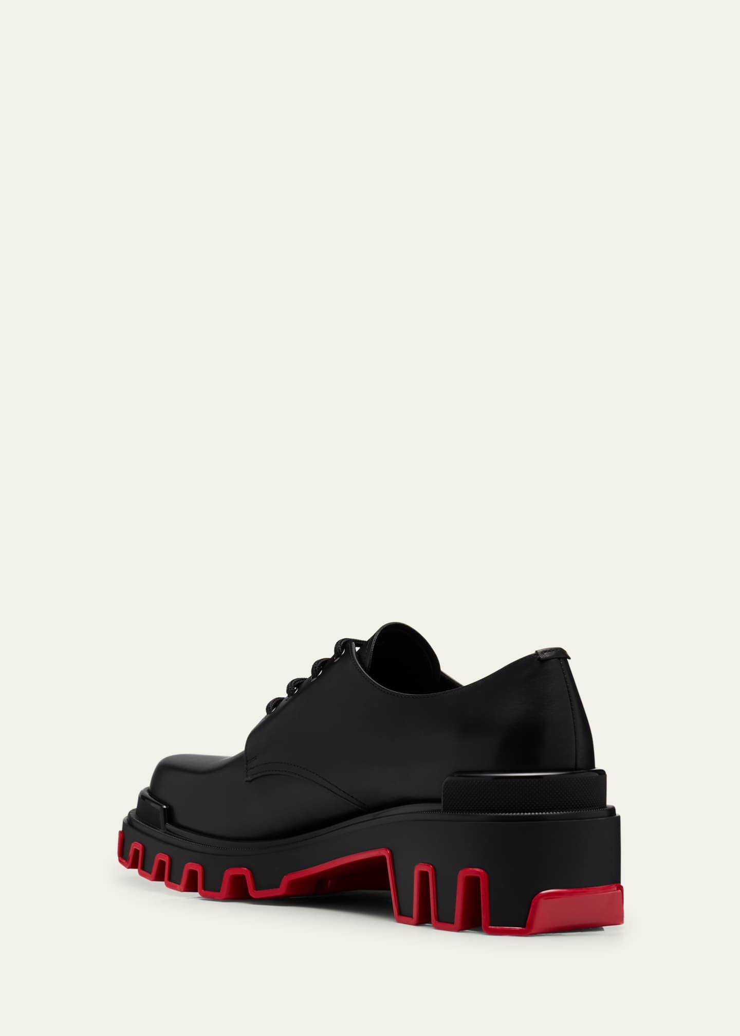 Christian Louboutin Men's Trott Dune Leather Derby Shoes Image 4 of 6