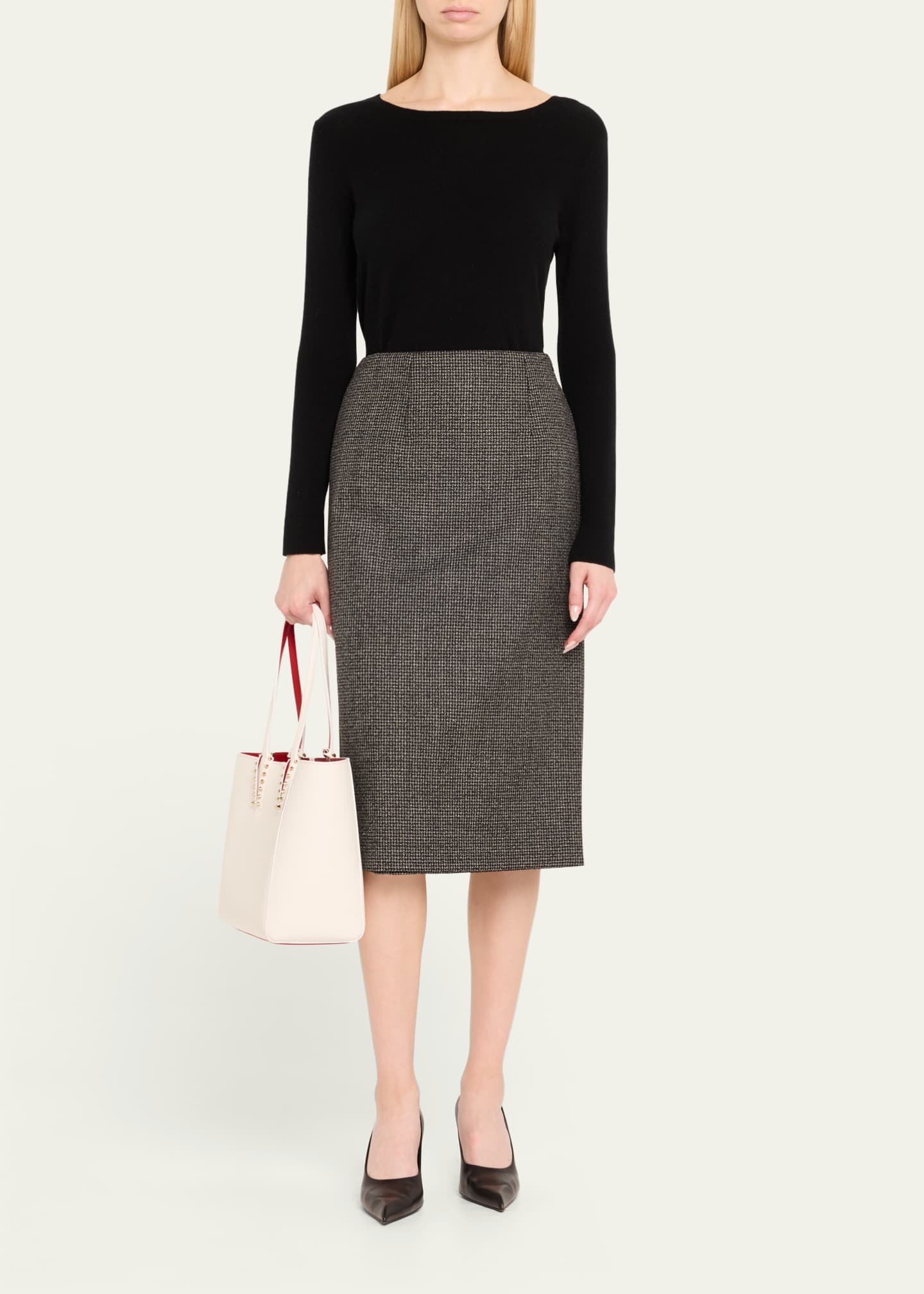 Christian Louboutin Cabata Soft Small Tote Bag in Grained Leather Image 5 of 6