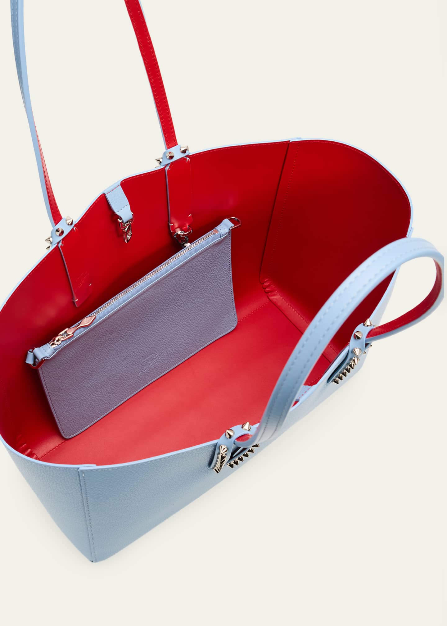 Christian Louboutin Cabata Soft Small Tote Bag in Grained Leather