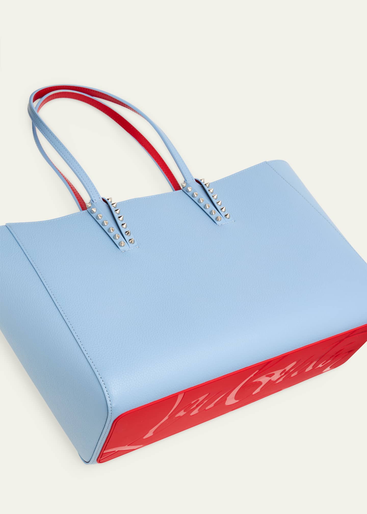 Christian Louboutin Cabata Soft Small Tote Bag in Grained Leather