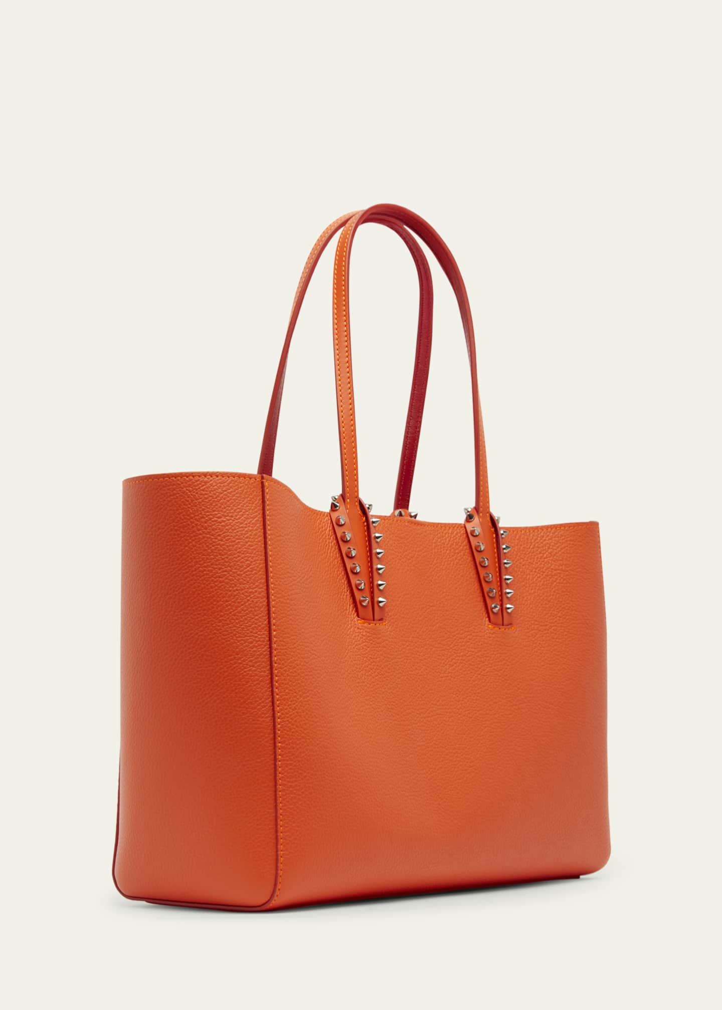 sale★クリスチャンルブタン★Cabata small soft leather bag Christian Louboutin Cabata Soft Small Tote Bag in Grained
