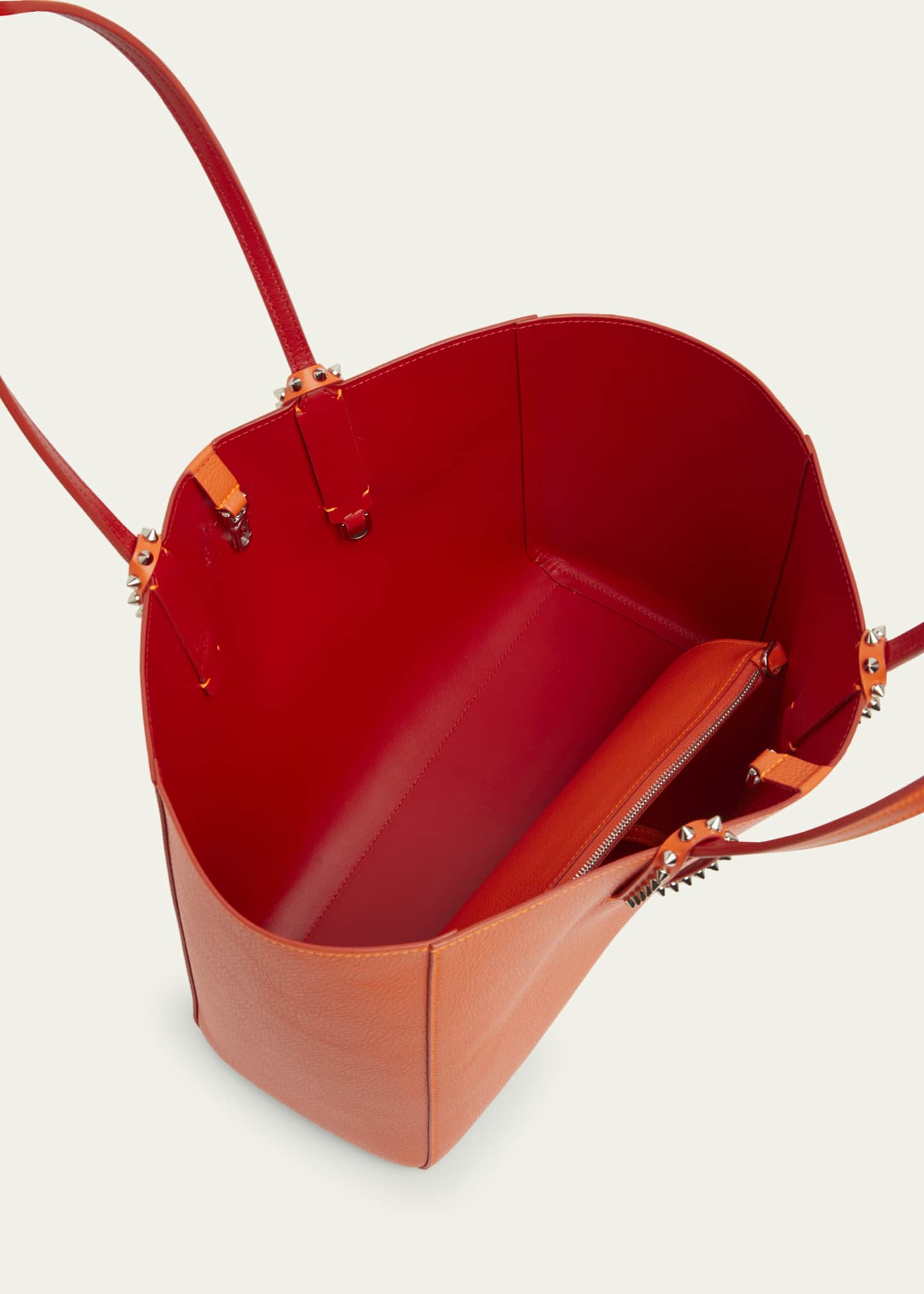 sale★クリスチャンルブタン★Cabata small soft leather bag Christian Louboutin Cabata Soft Small Tote Bag in Grained