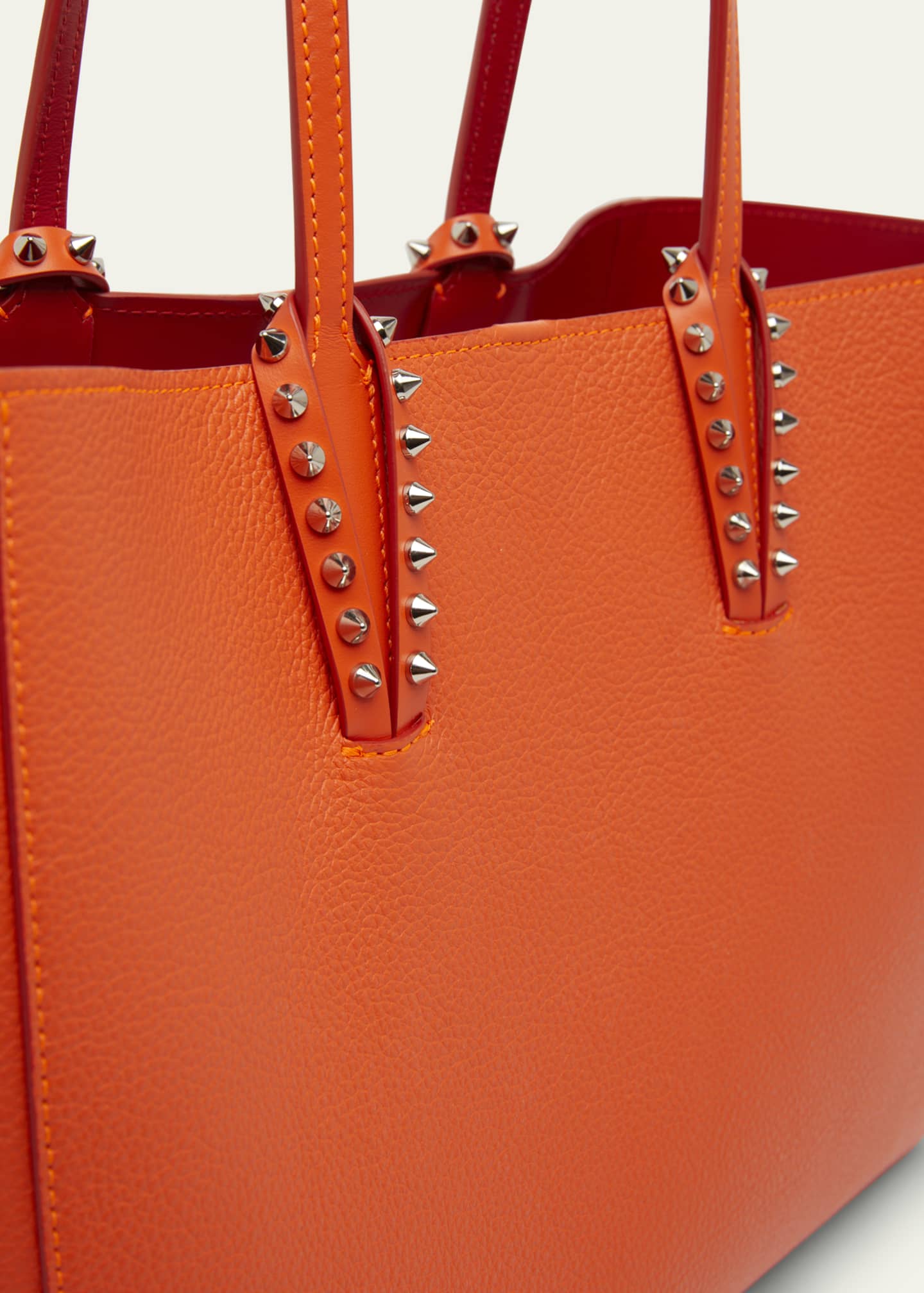 sale★クリスチャンルブタン★Cabata small soft leather bag Christian Louboutin Cabata Soft Small Tote Bag in Grained
