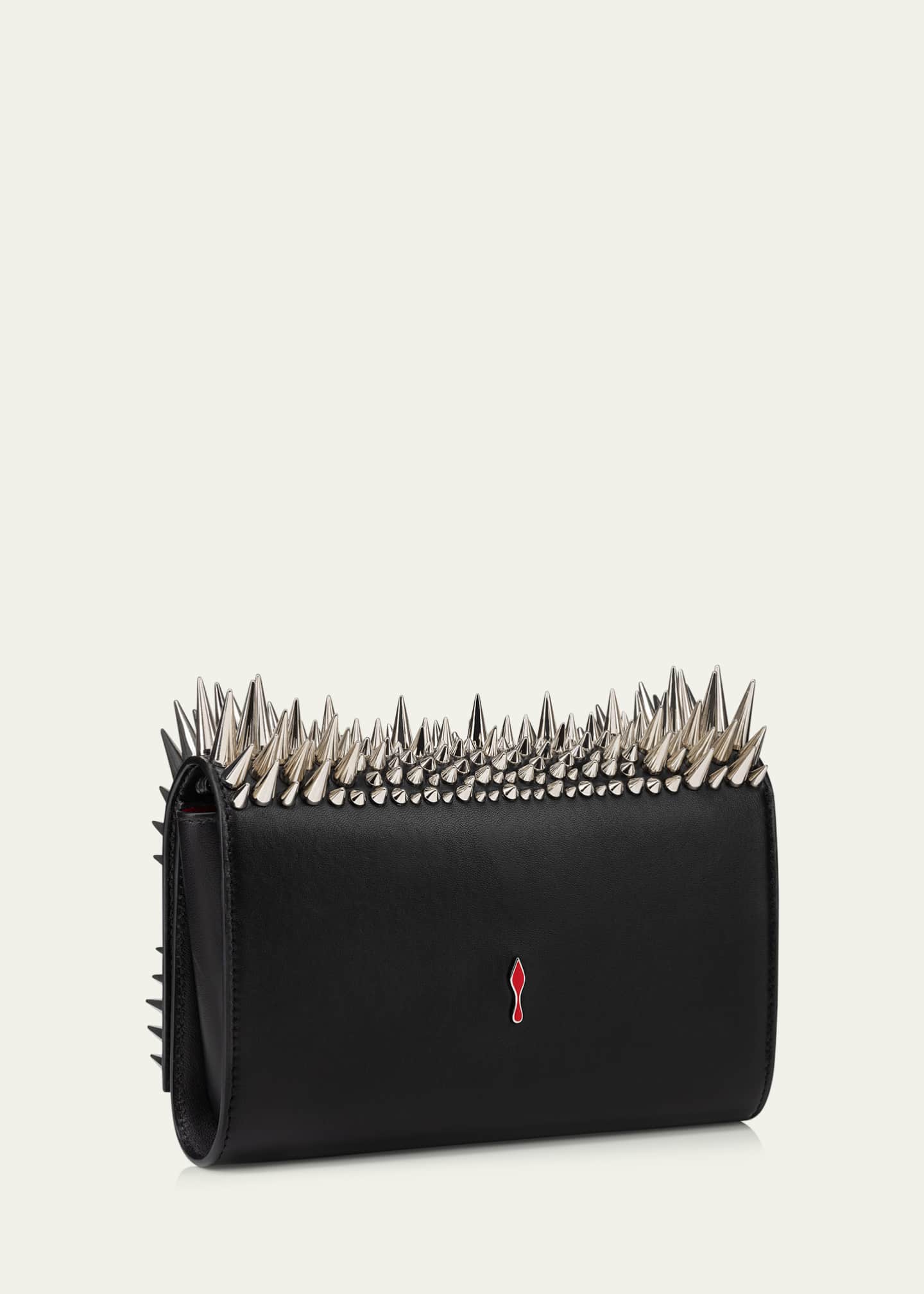 Christian Louboutin Paloma Spike Leather Clutch Bag Image 3 of 5