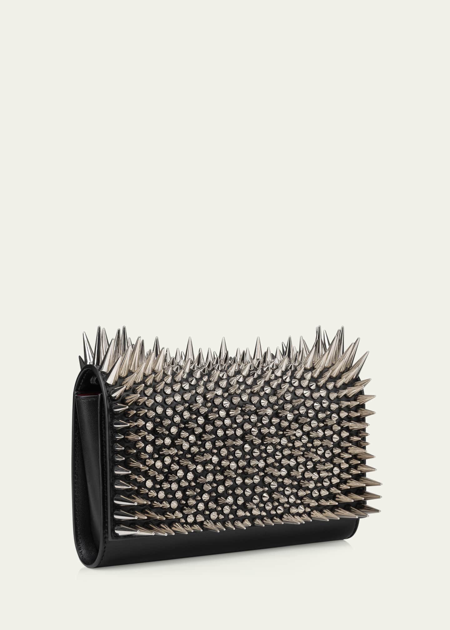 Christian Louboutin Paloma Spike Leather Clutch Bag Image 4 of 5