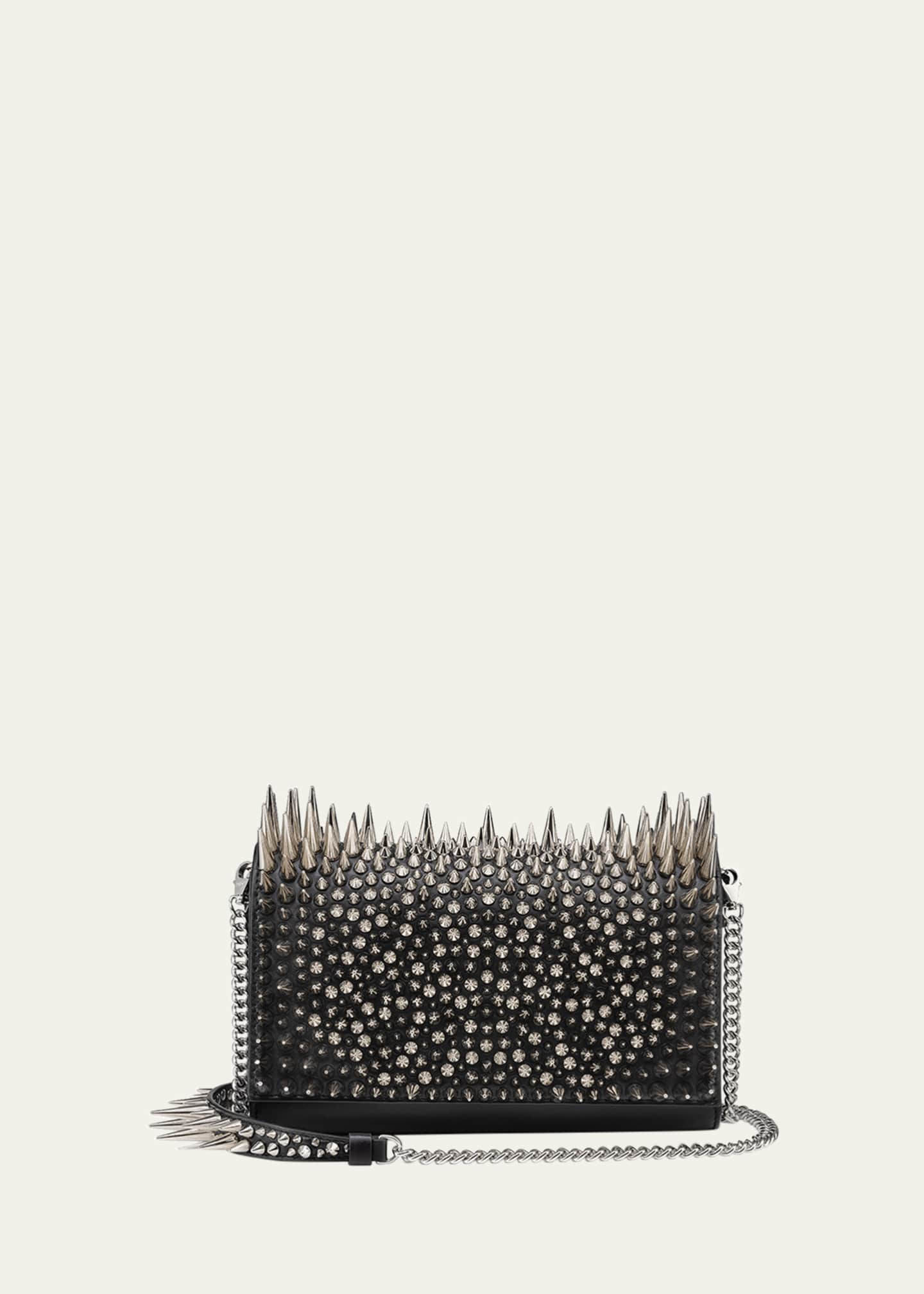 Christian Louboutin Paloma Spike Leather Clutch Bag Image 1 of 5