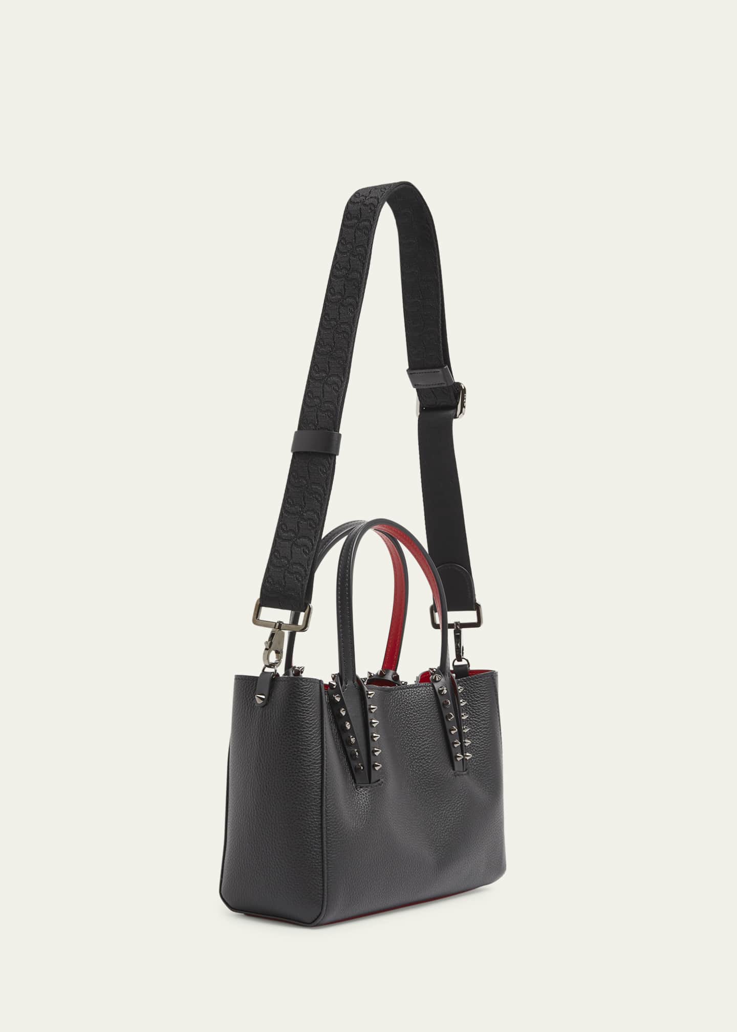 Christian Louboutin Cabata Soft East-West Mini Shoulder Bag in Grained Leather Image 2 of 3