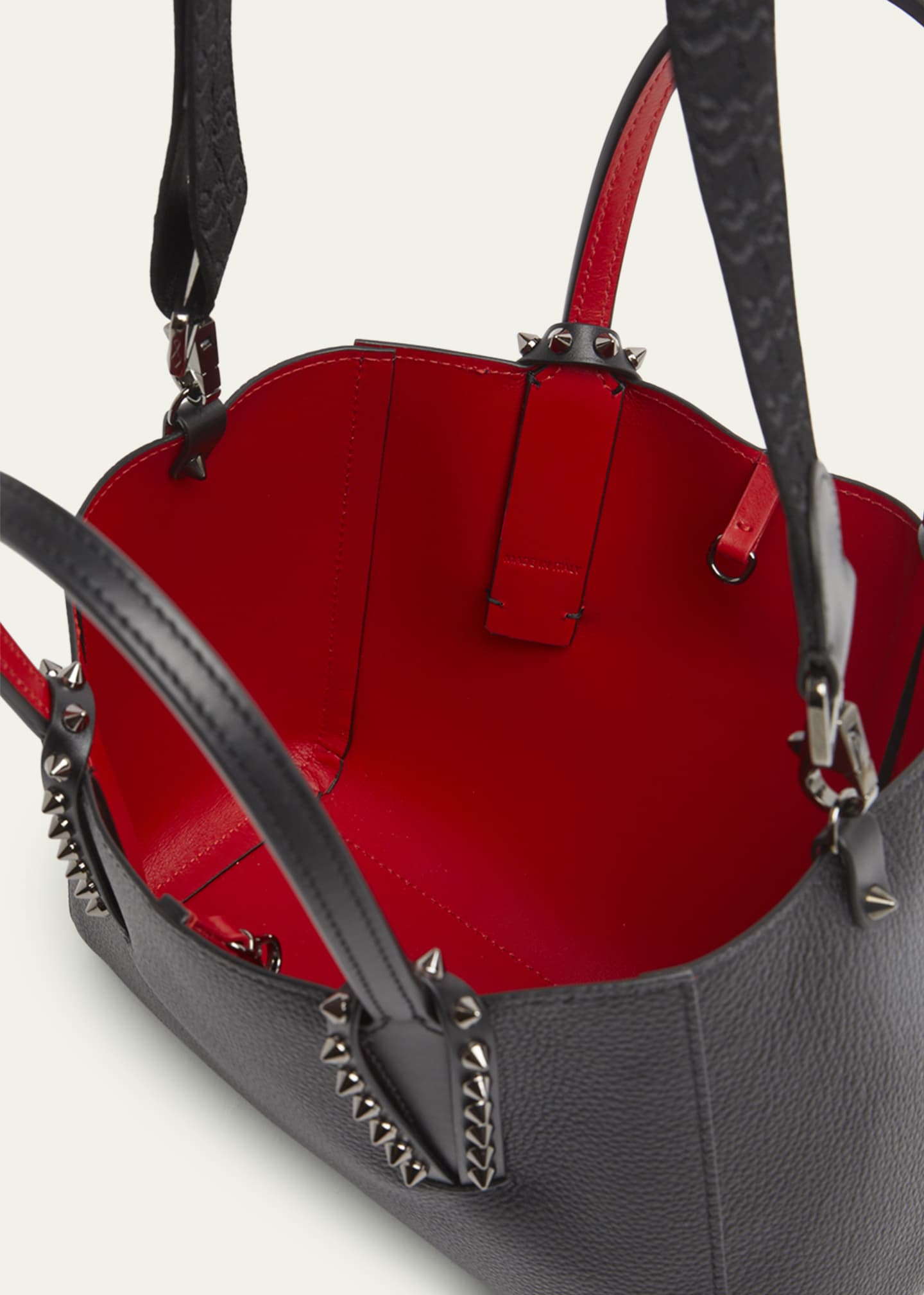 Christian Louboutin Cabata Soft East-West Mini Shoulder Bag in Grained Leather Image 3 of 3