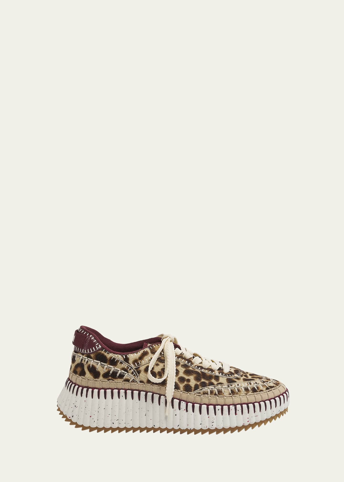 Chloe Nama Leopard Stitch Walking Sneakers Image 1 of 3