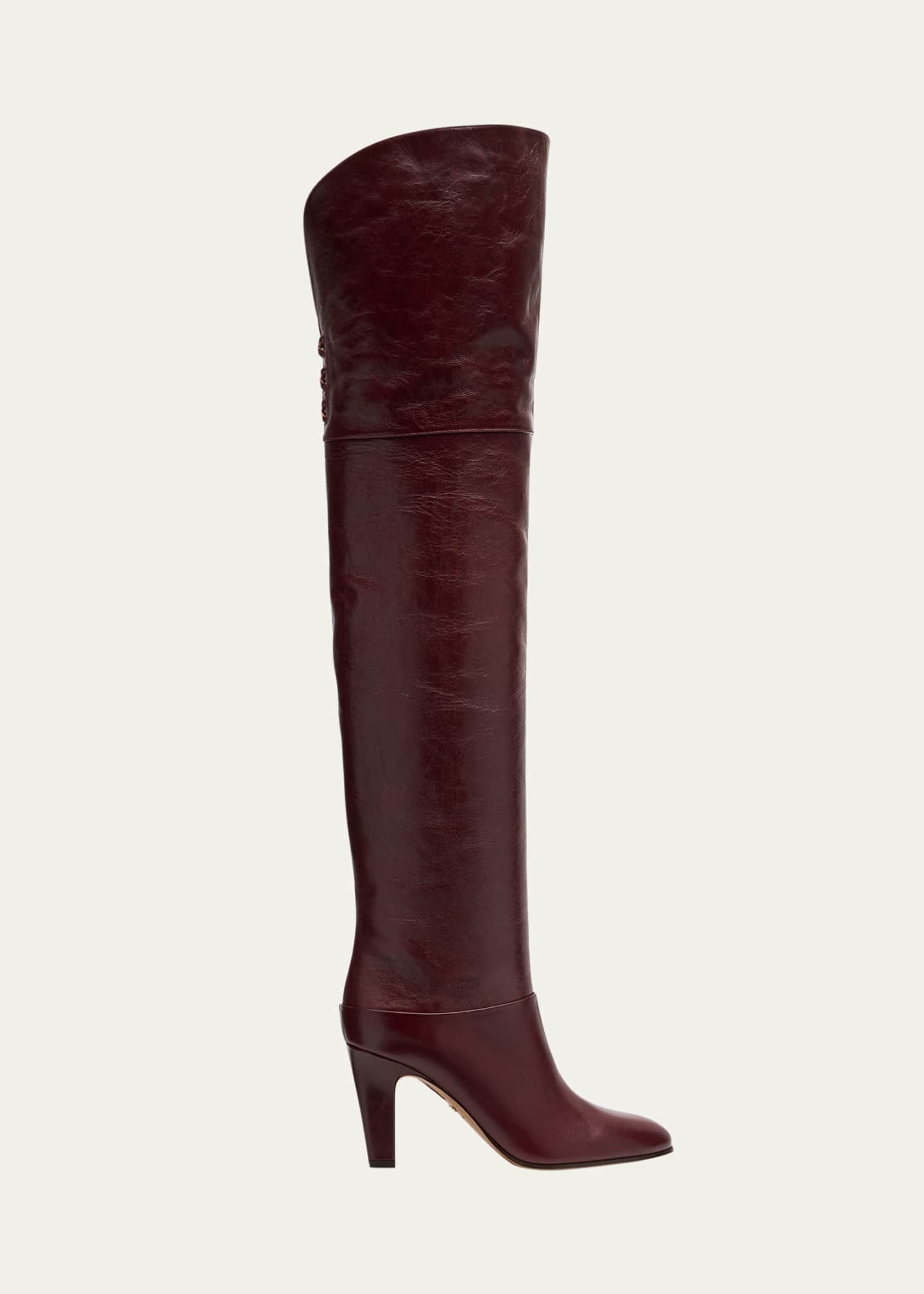 Chloe Eve Leather Over-The-Knee Boots Image 1 of 6