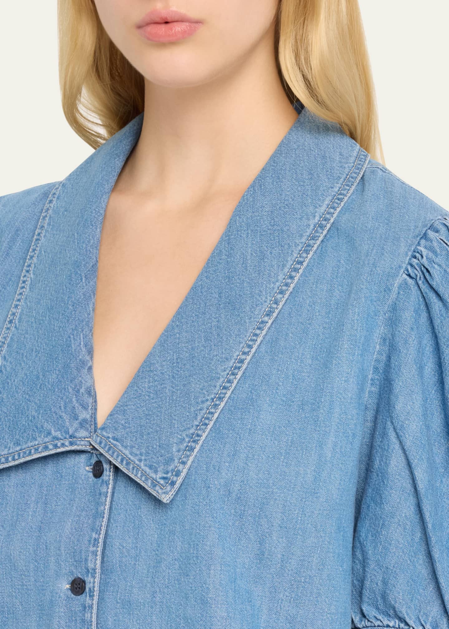 FRAME Denim Sailor Blouse Image 5 of 5
