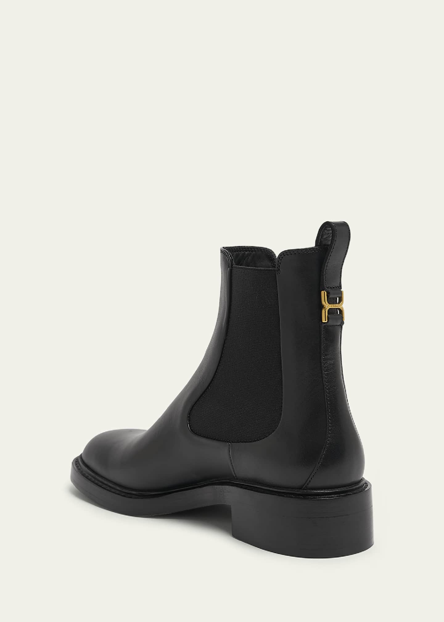 Chloe Marcie Leather Chelsea Ankle Booties Image 3 of 5
