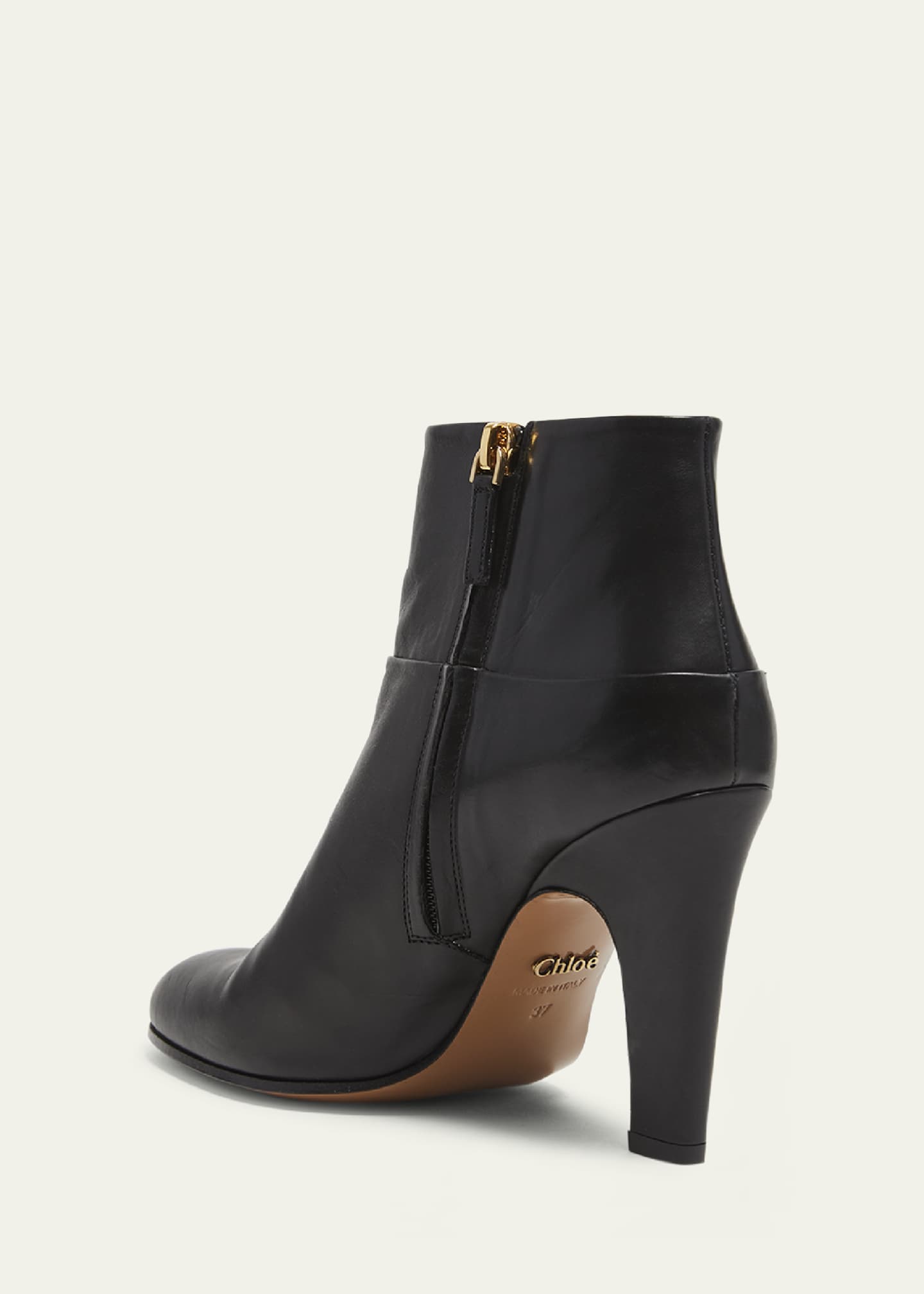 Chloe Eve Leather Zip Ankle Booties Image 3 of 5