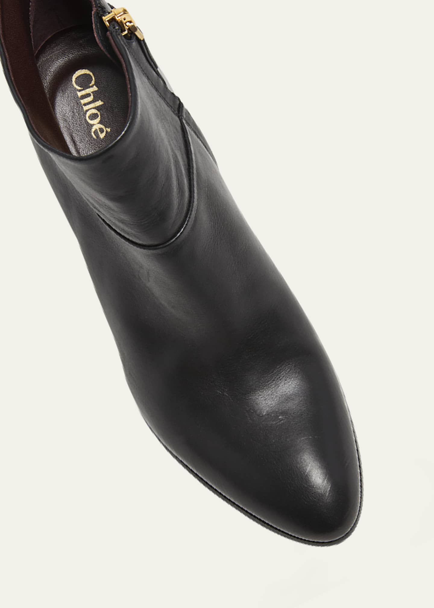 Chloe Eve Leather Zip Ankle Booties Image 5 of 5