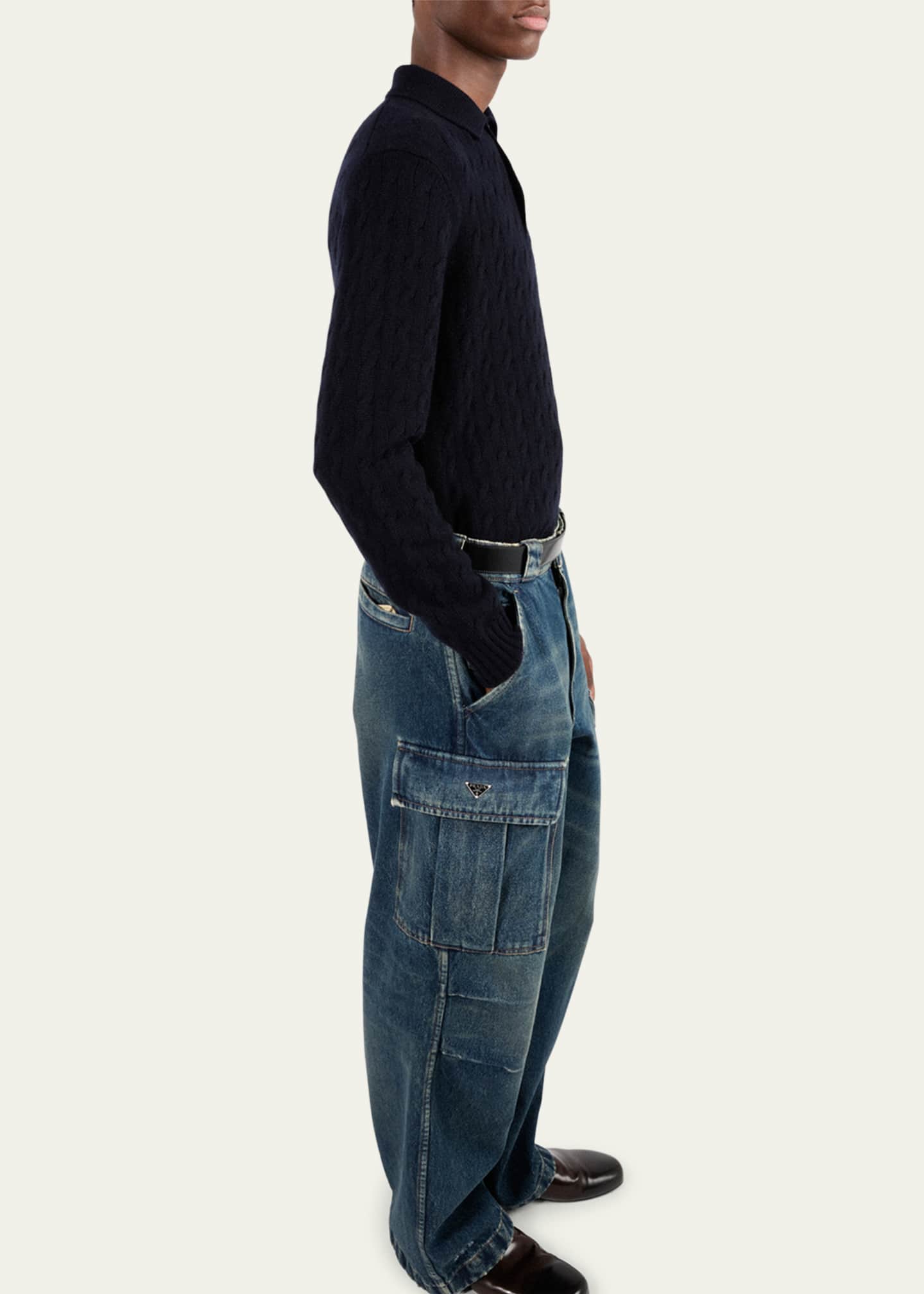 パンツ PRADA Cargo Pants Prada Black Nylon Cargo Pants – Savonches