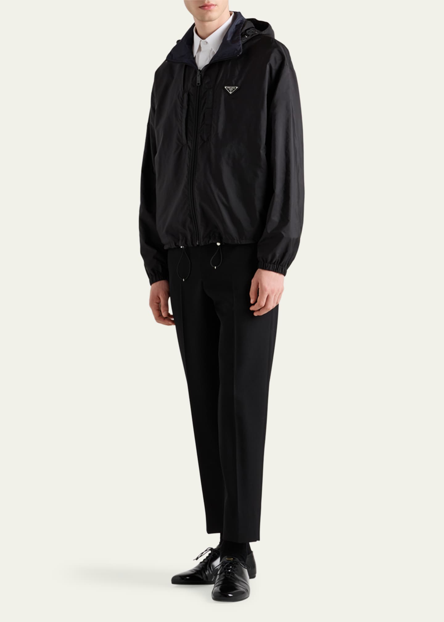 Prada Men's Re-Nylon Hooded Jacket - Bergdorf Goodman