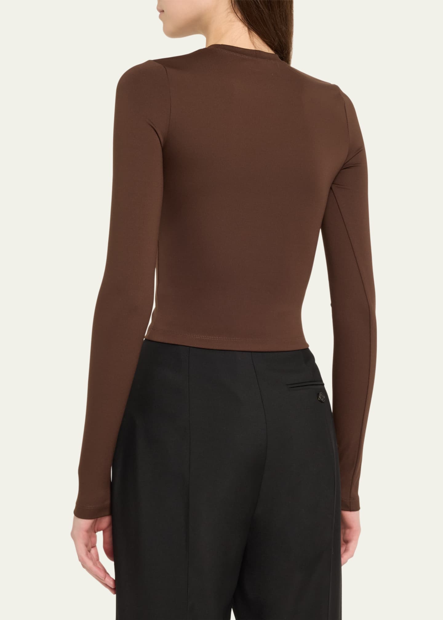 WARDROBE.NYC Opaque Long Sleeve Tee Image 3 of 5