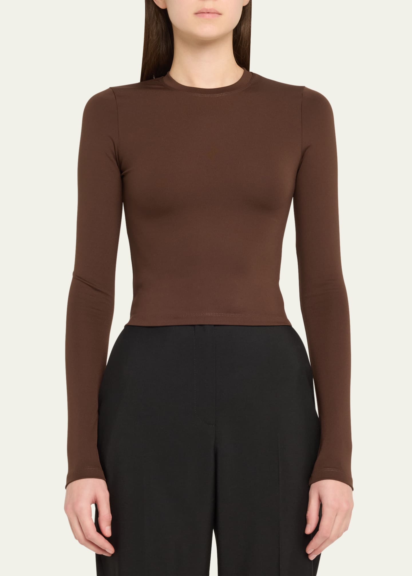 WARDROBE.NYC Opaque Long Sleeve Tee Image 4 of 5