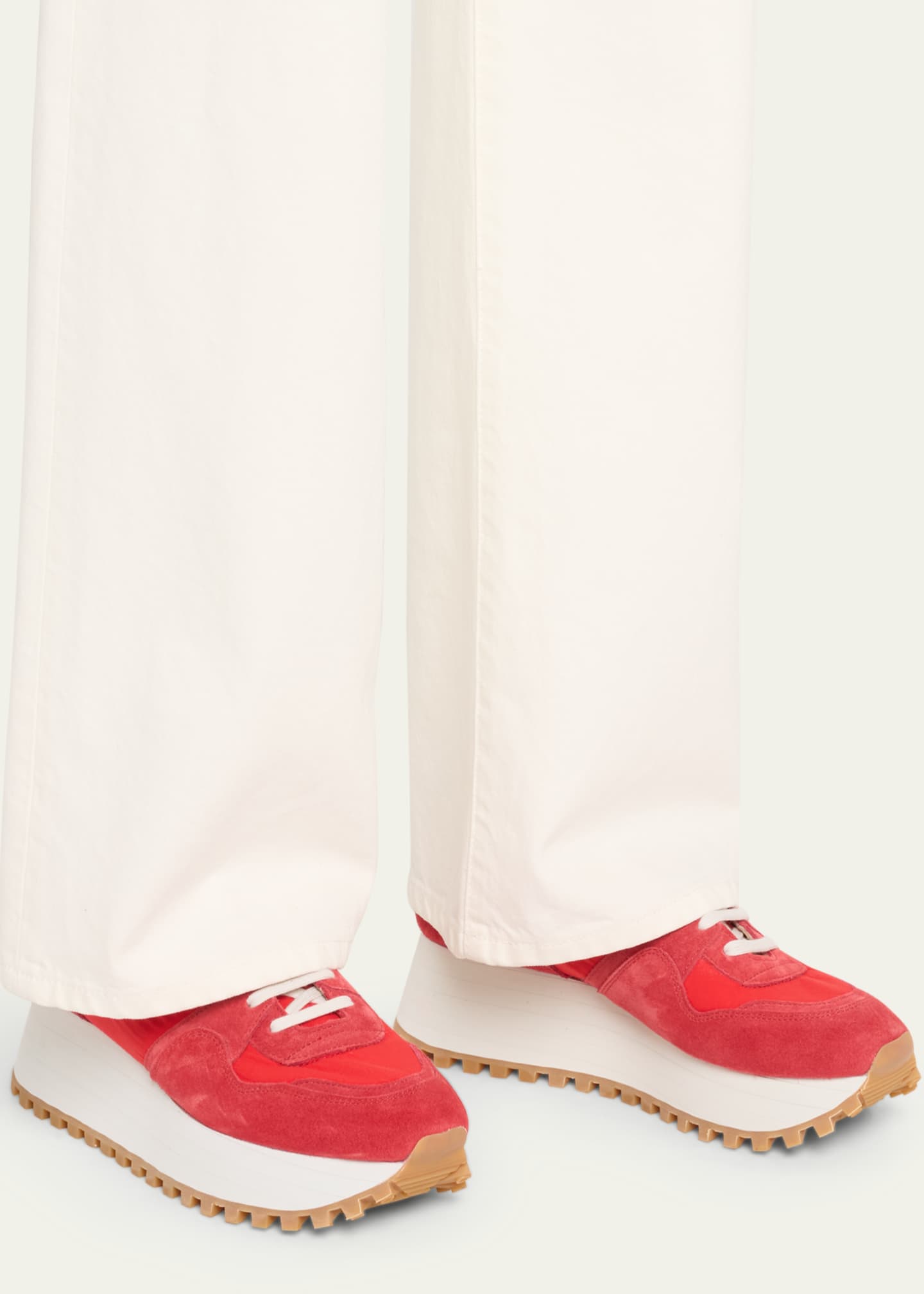 Comme des Garcons Comme des Garcons x Spalwart x Spalwart Suede Platform Runner Sneakers Image 2 of 6