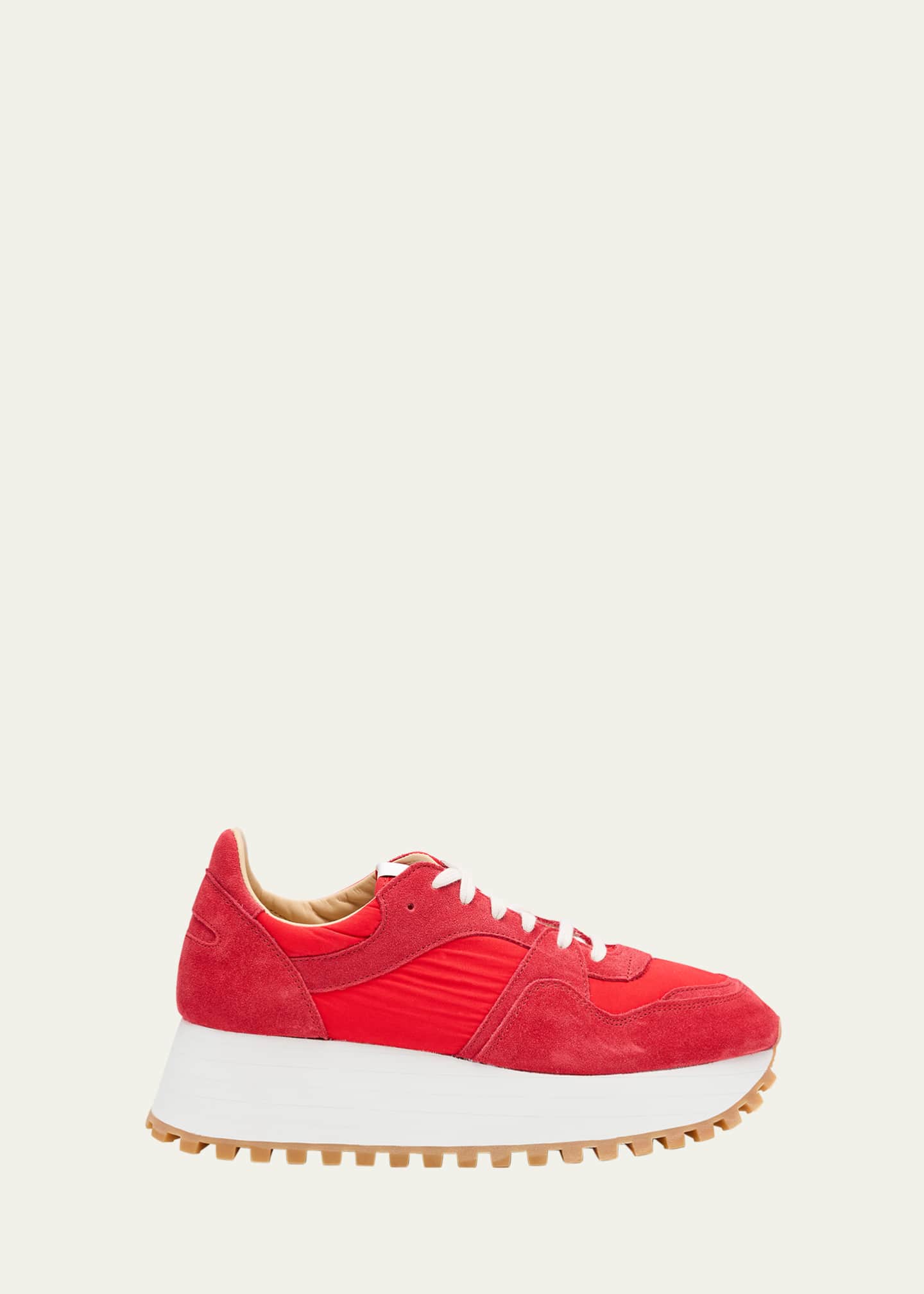 Comme des Garcons Comme des Garcons x Spalwart x Spalwart Suede Platform Runner Sneakers Image 1 of 6