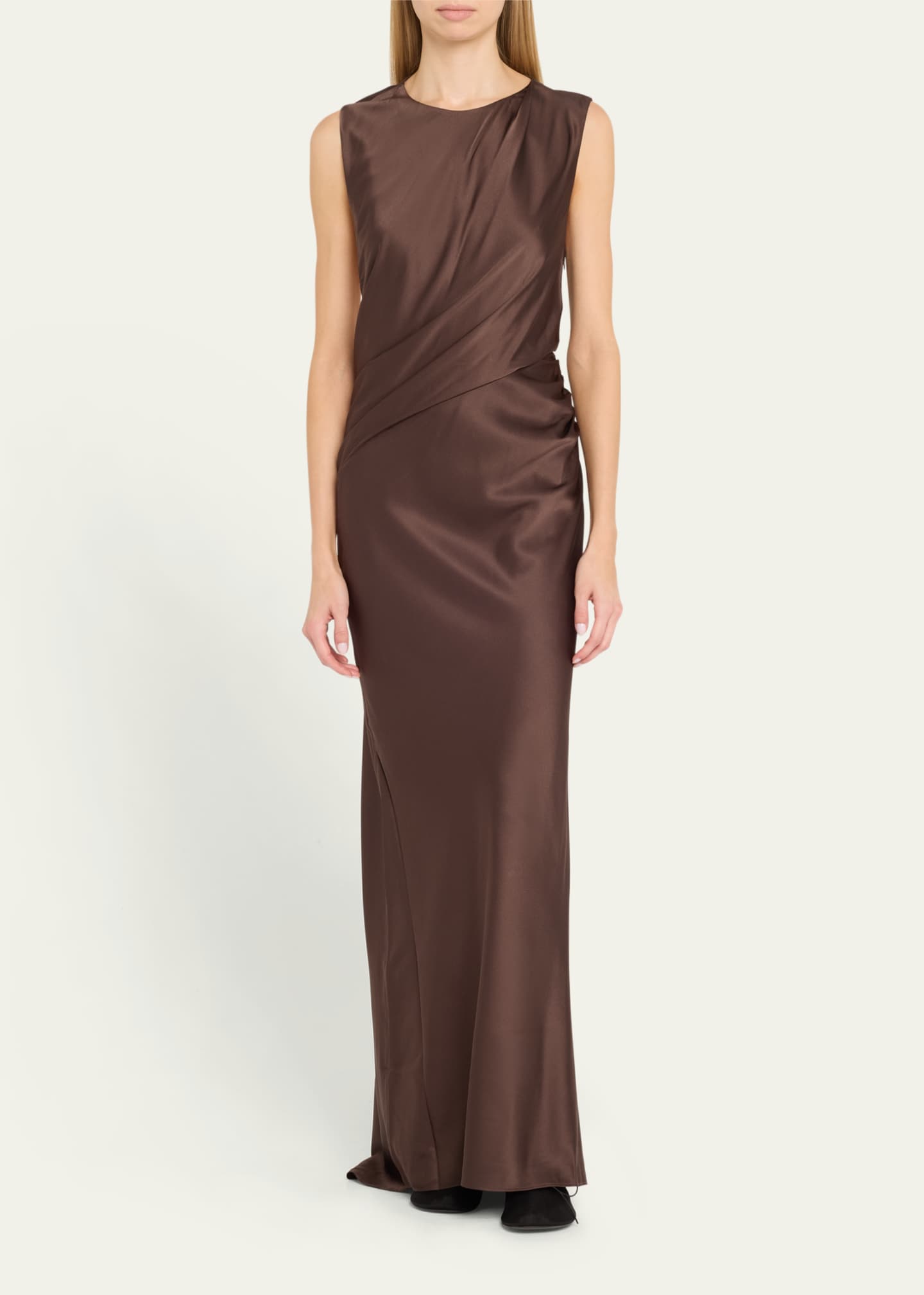 Tove Anwen Draped Silk Dress Image 2 of 5