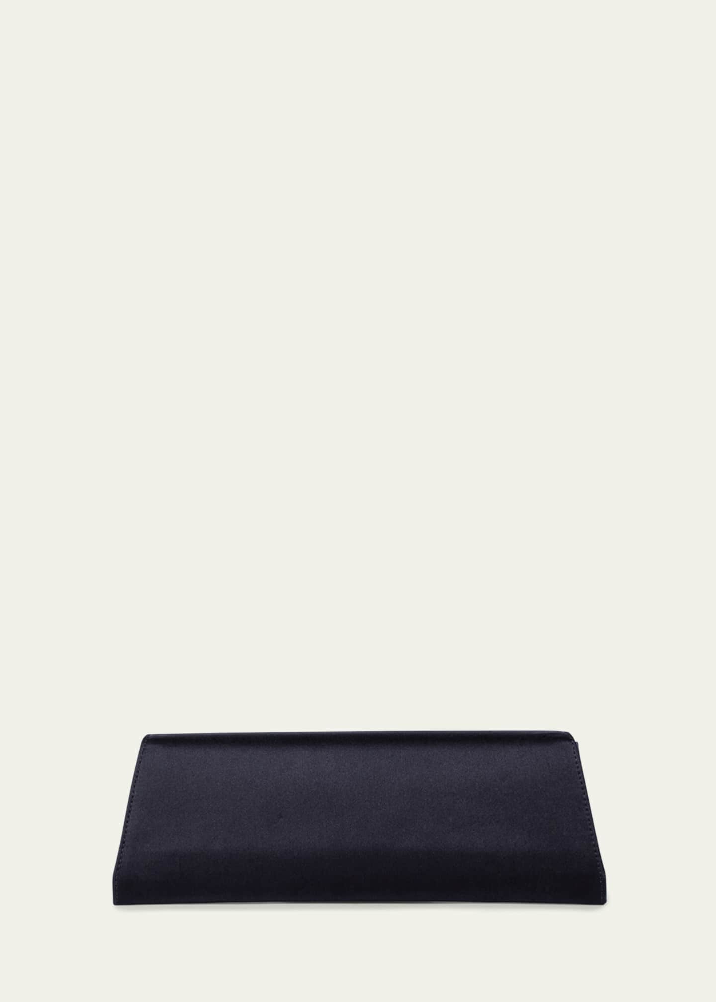 Akris Anouk Satin Clutch Bag with Chain Strap Image 2 of 4