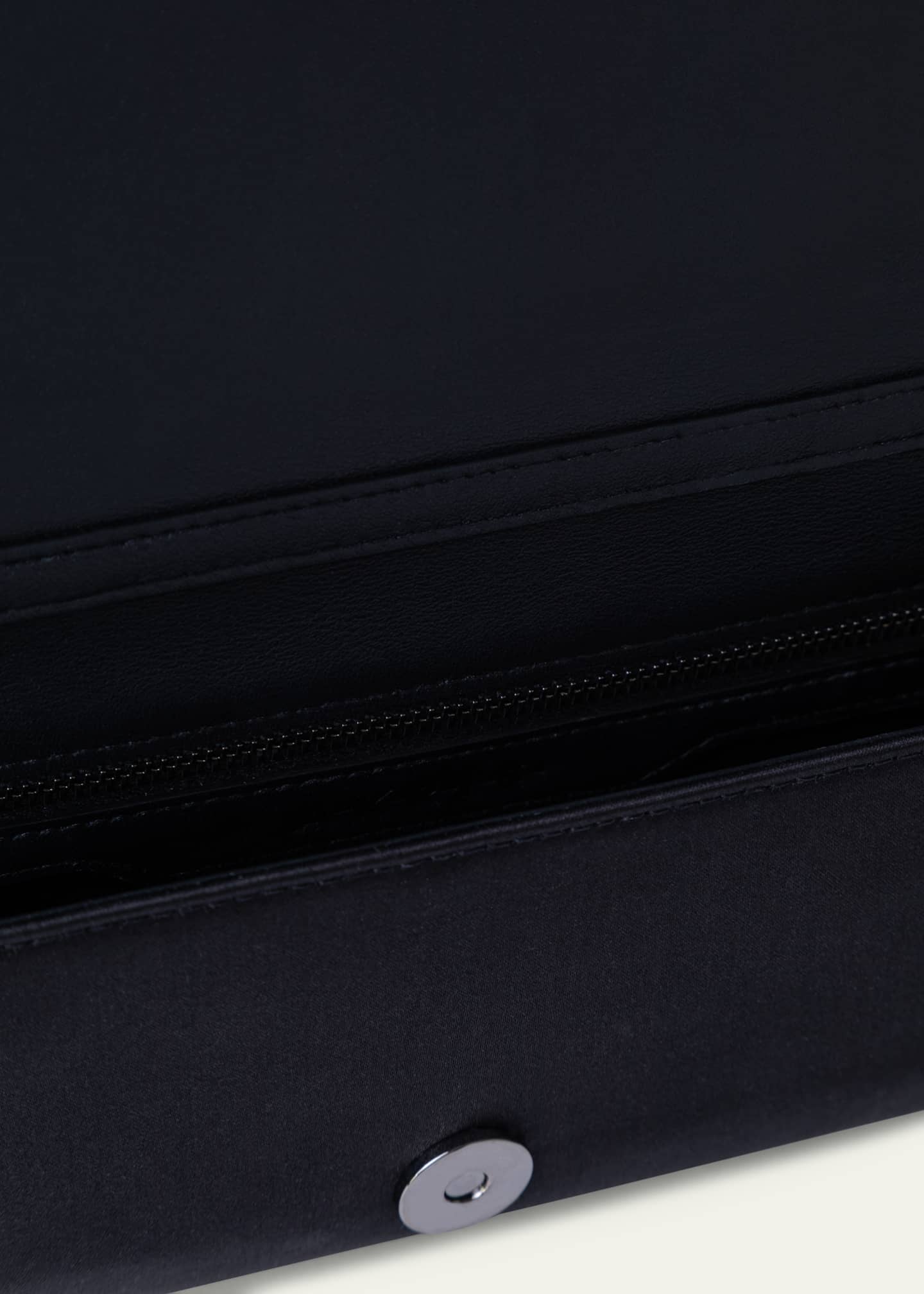 Akris Anouk Satin Clutch Bag with Chain Strap Image 3 of 4
