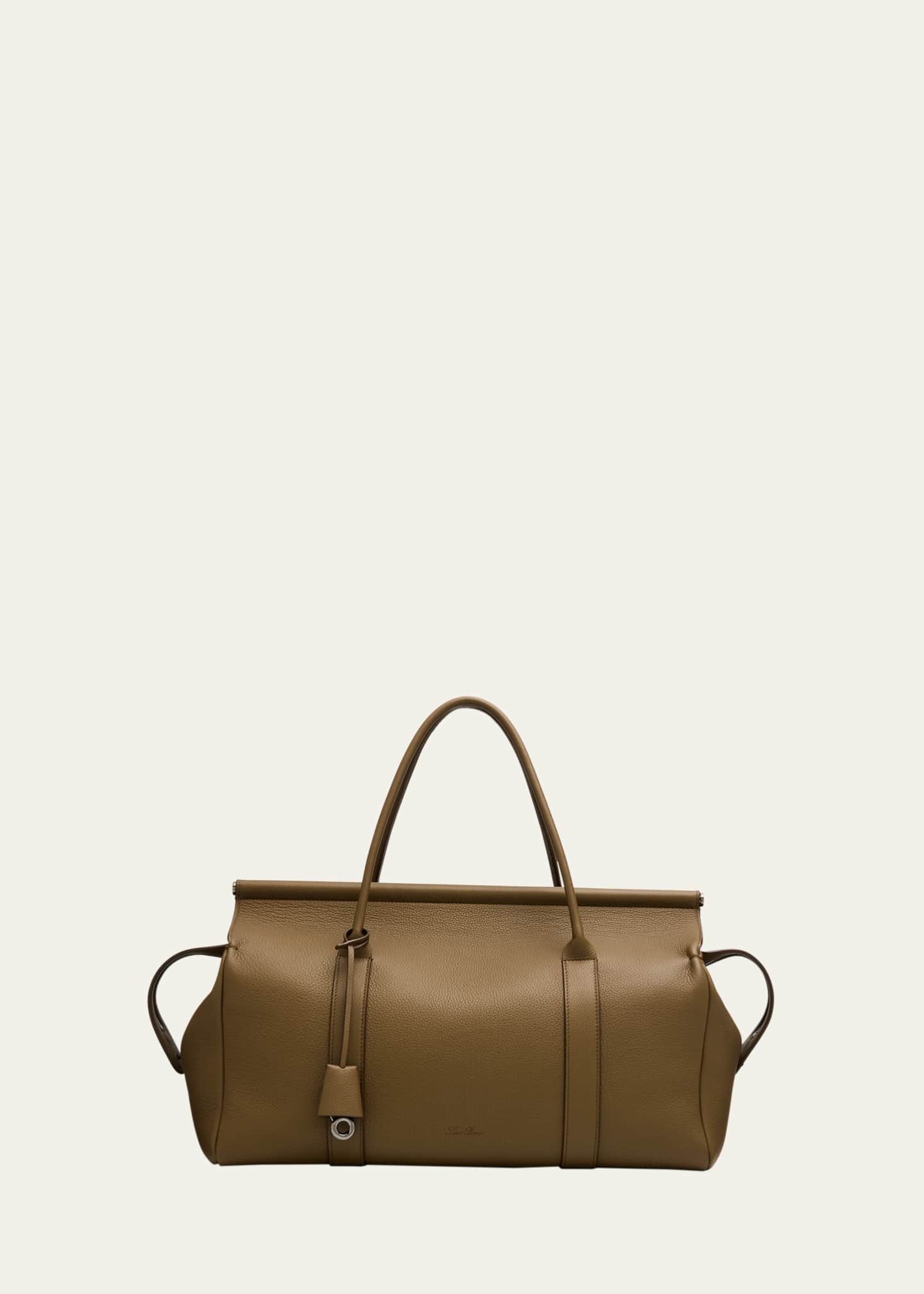 Loro Piana Men's Loom L42 Leather Weekender Bag Image 1 of 6