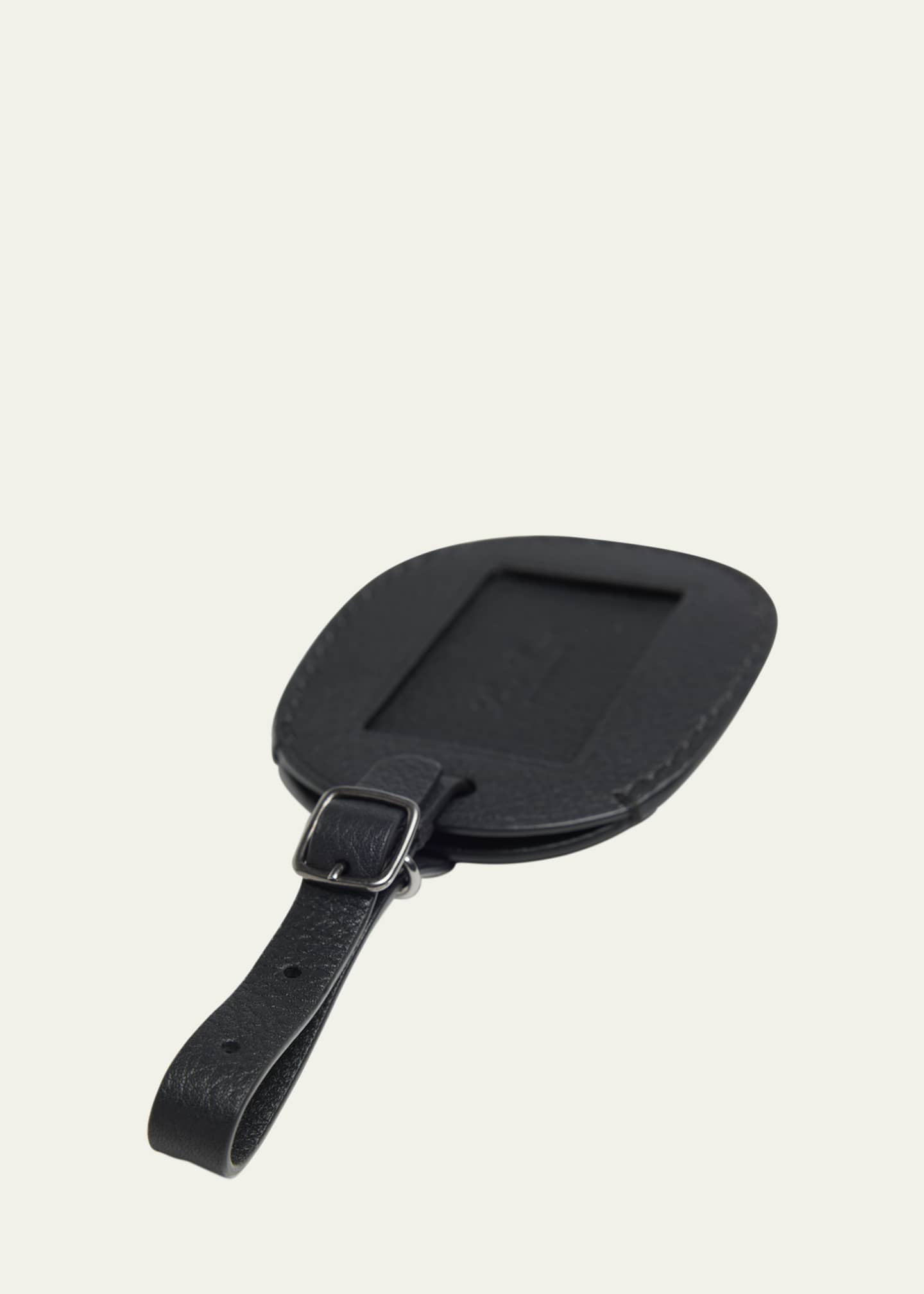 Loro Piana Men's Leather Oval Luggage Tag - Bergdorf Goodman