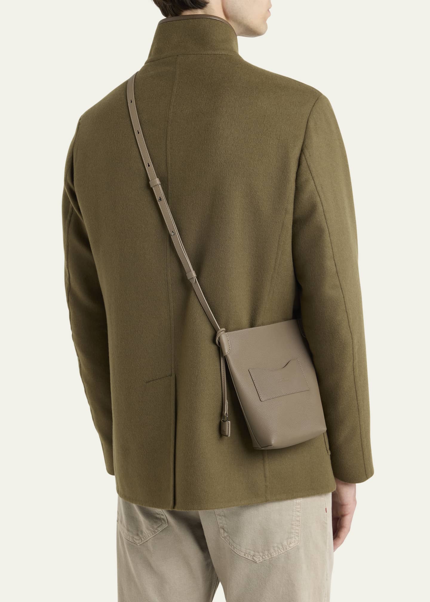 Loro Piana Men's Leather Bale Phone Case Image 2 of 5