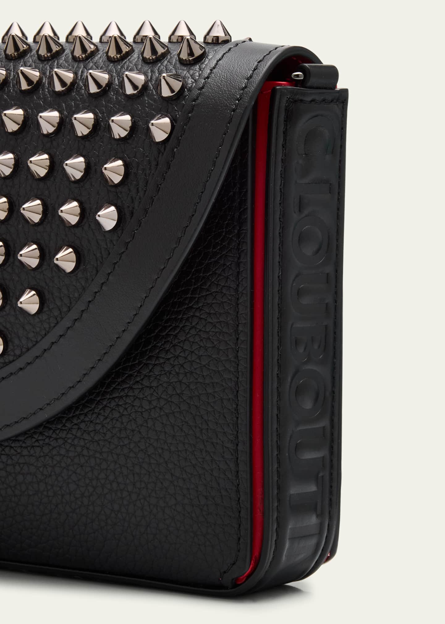 Christian Louboutin Men's Funky Empire Spikes Wallet on Strap Image 6 of 6