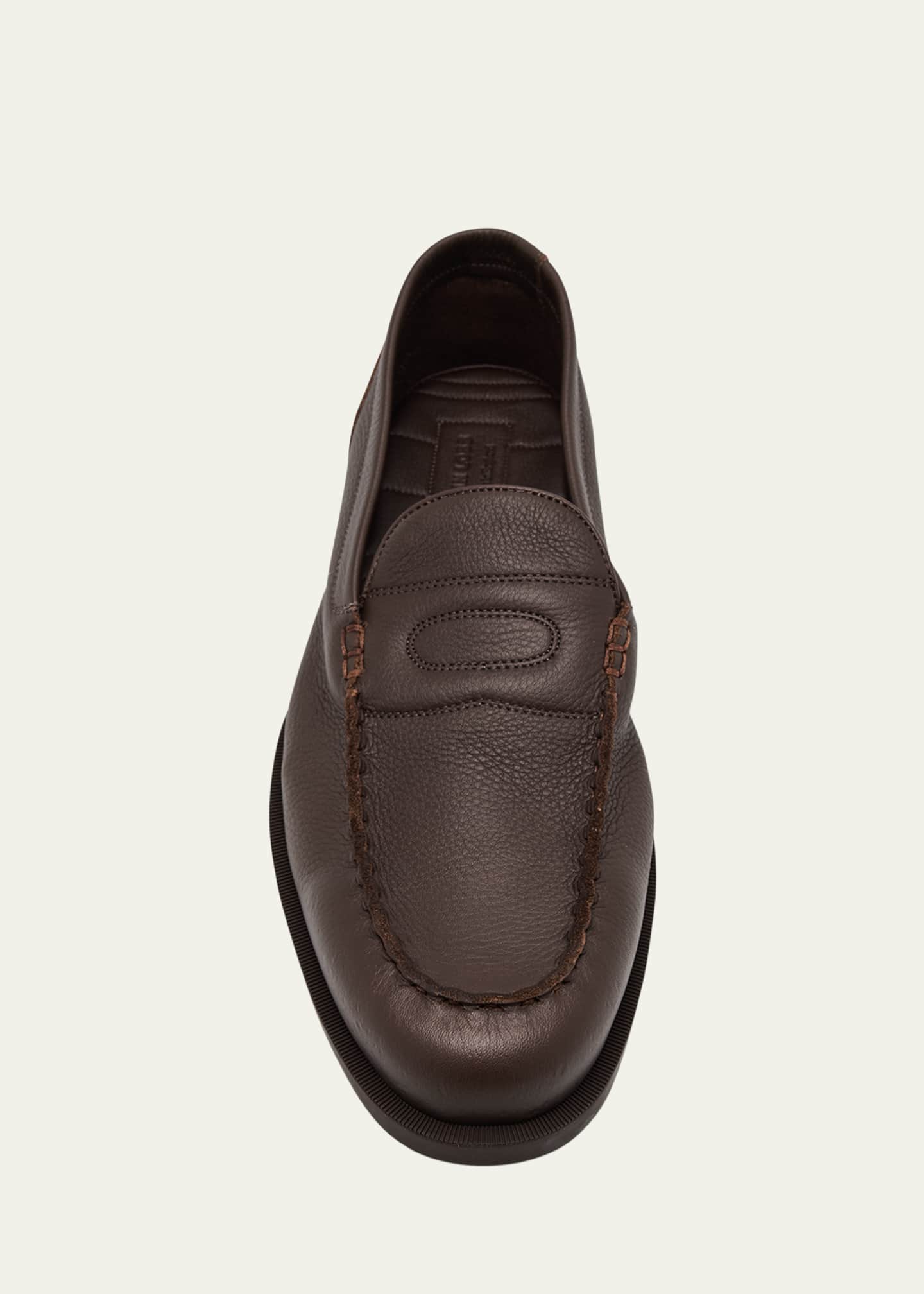 John Lobb Men's Pace Grained Leather Penny Loafers Image 3 of 4