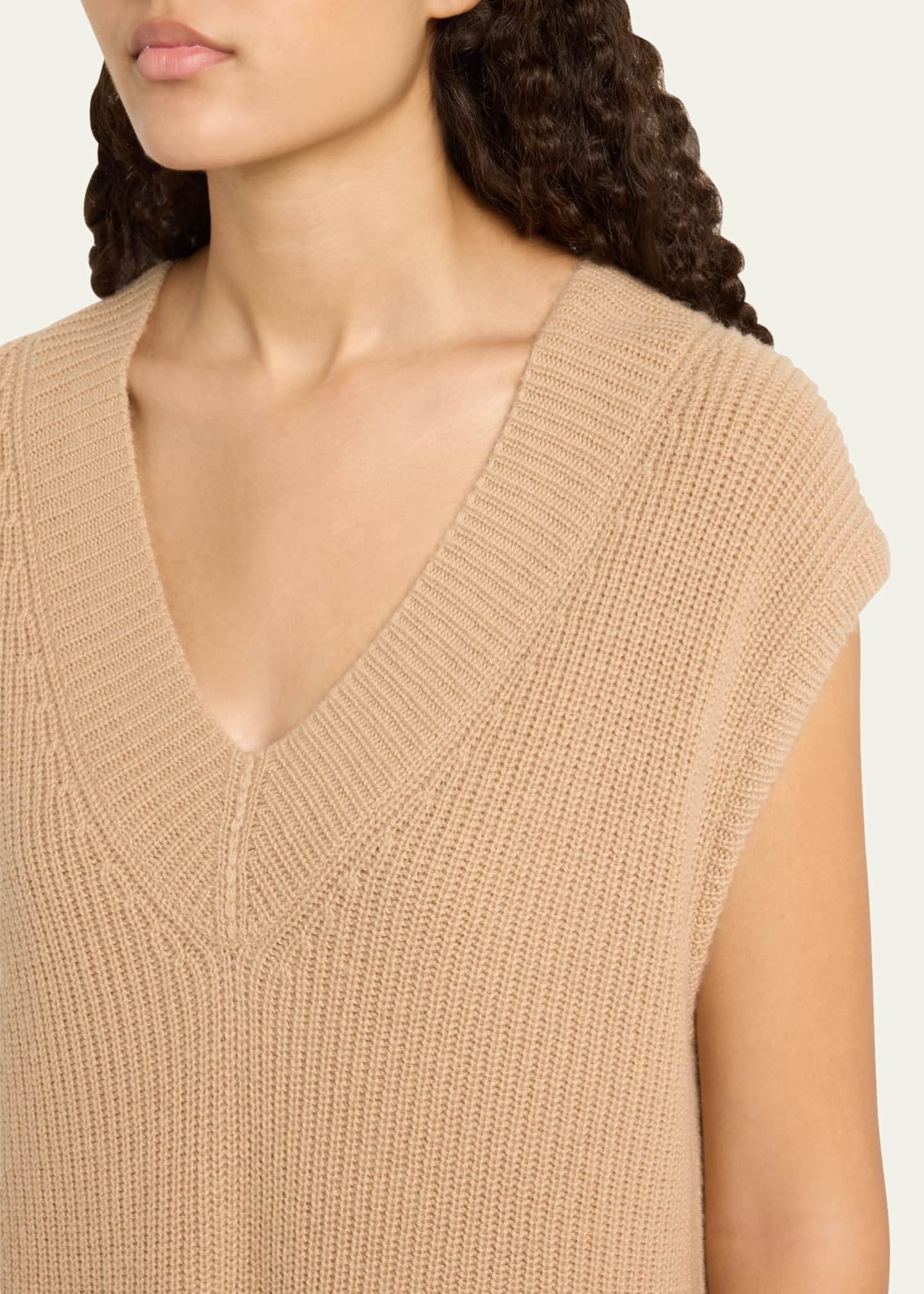 Vince Ribbed Wool-Cashmere Sweater Vest - Bergdorf Goodman