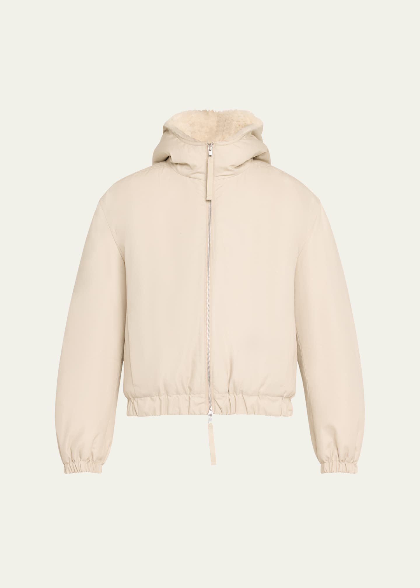 Vince Faux Fur Lined Bomber Jacket