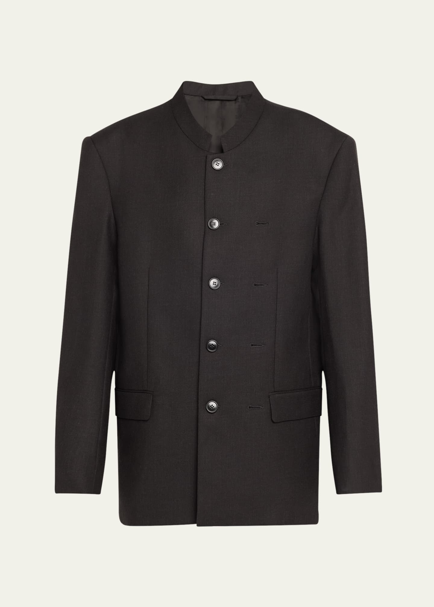 Marie Adam-Leenaerdt Pinched Mao Wool Jacket Image 1 of 5