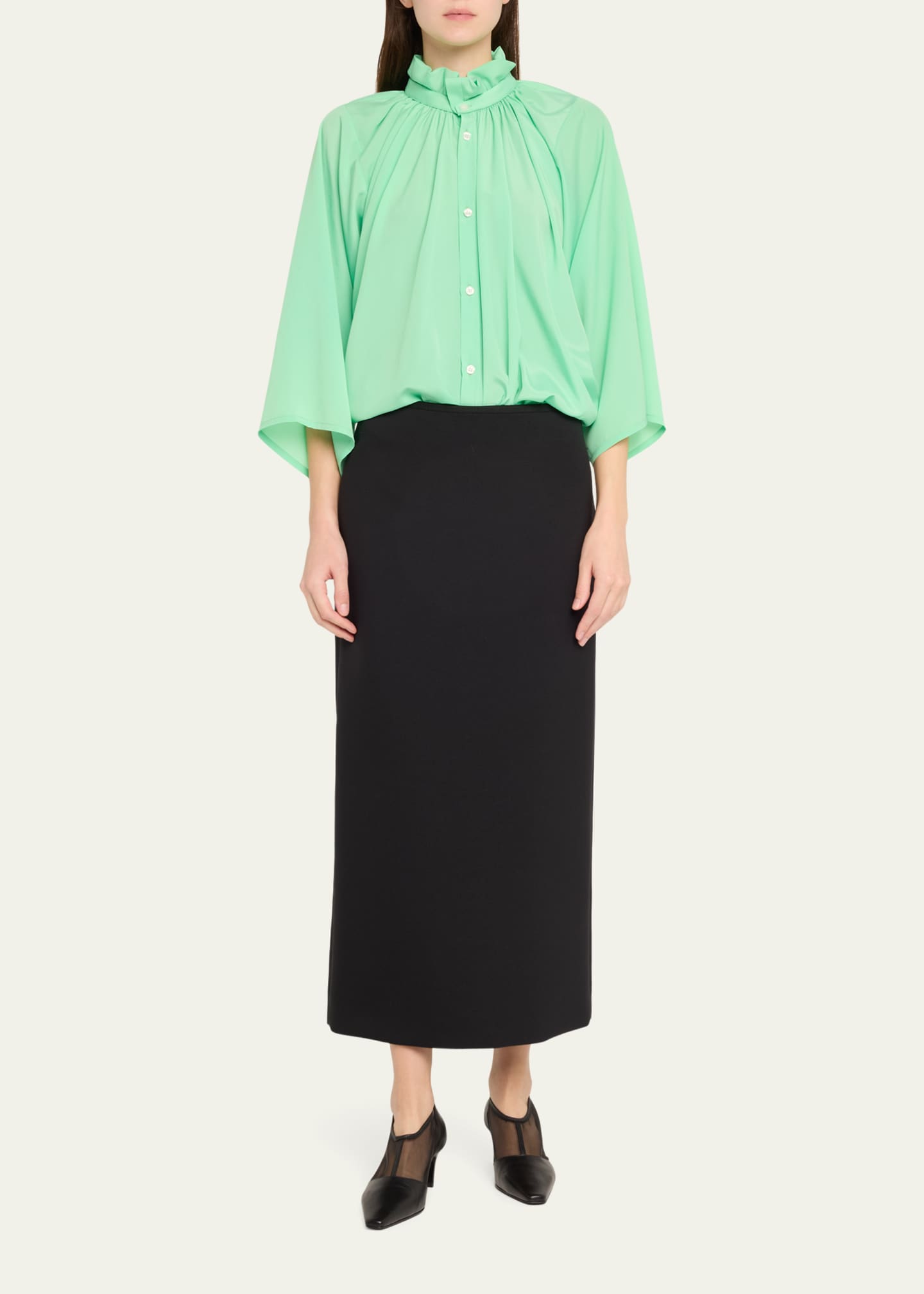 Marie Adam-Leenaerdt Ruffled Collar Blouse Image 2 of 5