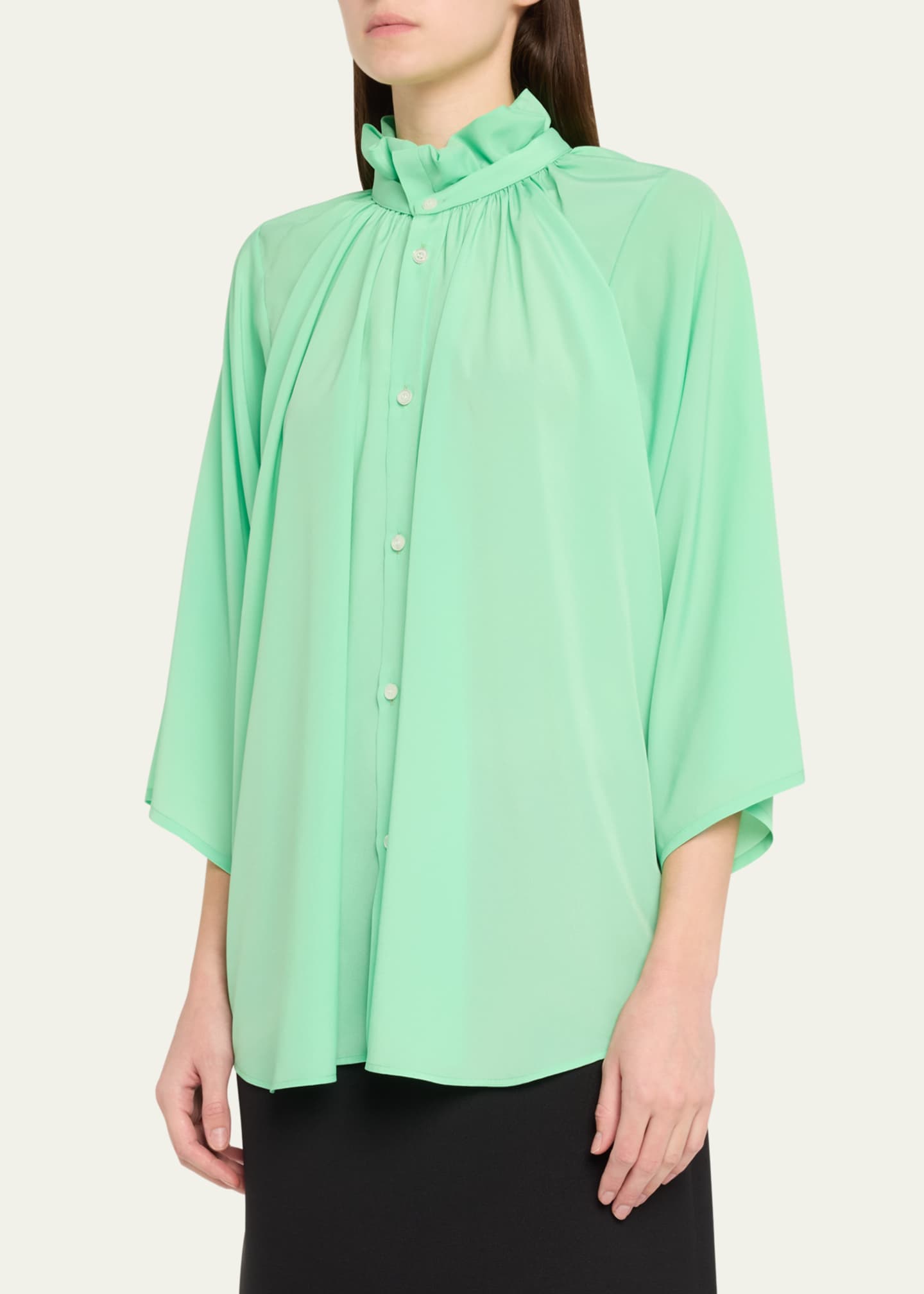 Marie Adam-Leenaerdt Ruffled Collar Blouse Image 4 of 5