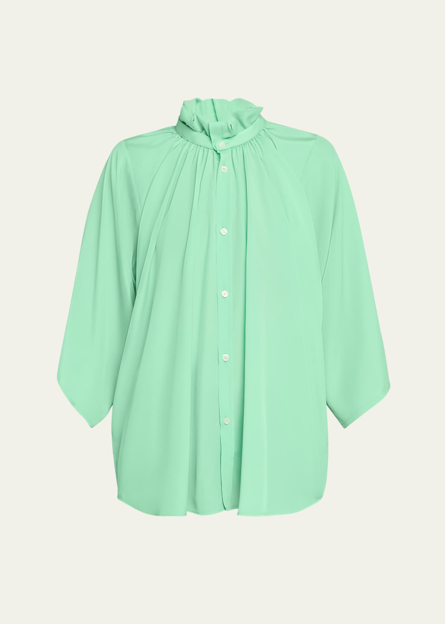 Marie Adam-Leenaerdt Ruffled Collar Blouse Image 1 of 5