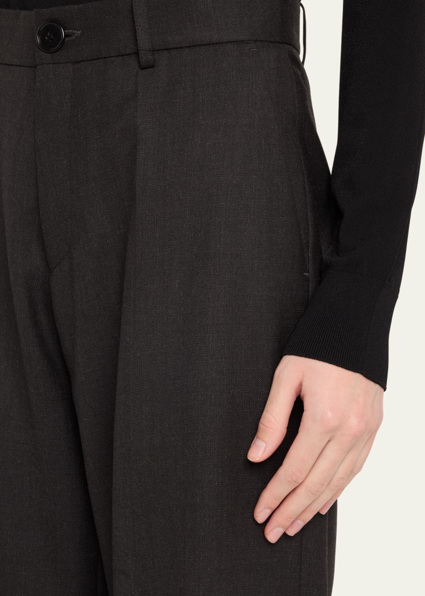 Marie Adam-Leenaerdt Classic Straight Leg Wool Pants Image 5 of 5