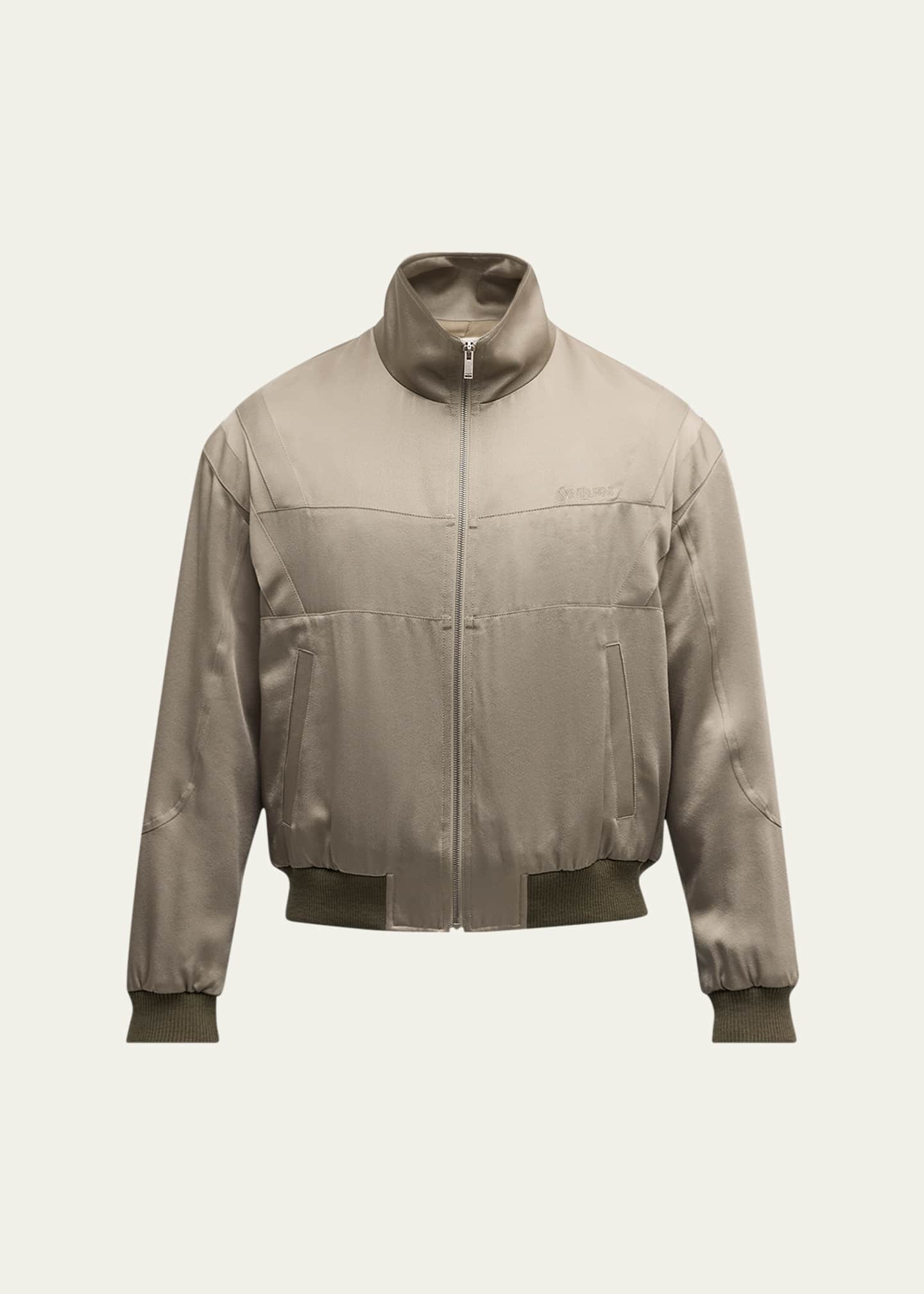 Saint Laurent Men's Satin Teddy Jacket Image 1 of 5