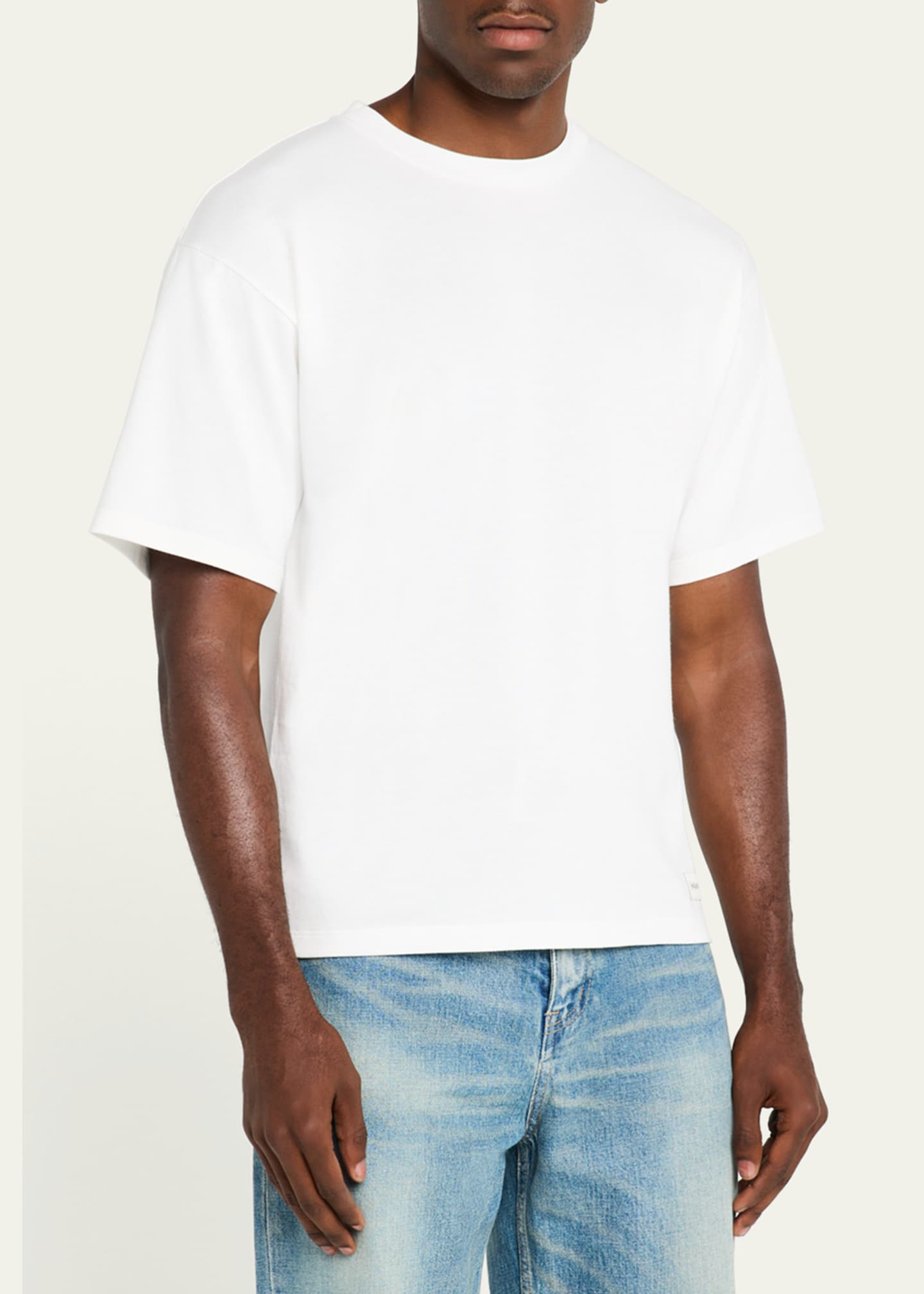 Saint Laurent Men's T-Shirt with Logo Patch Image 4 of 5