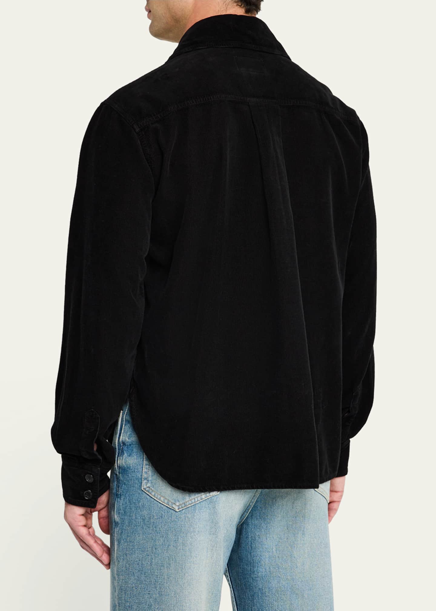 Saint Laurent Men's Corduroy Overshirt Image 3 of 5