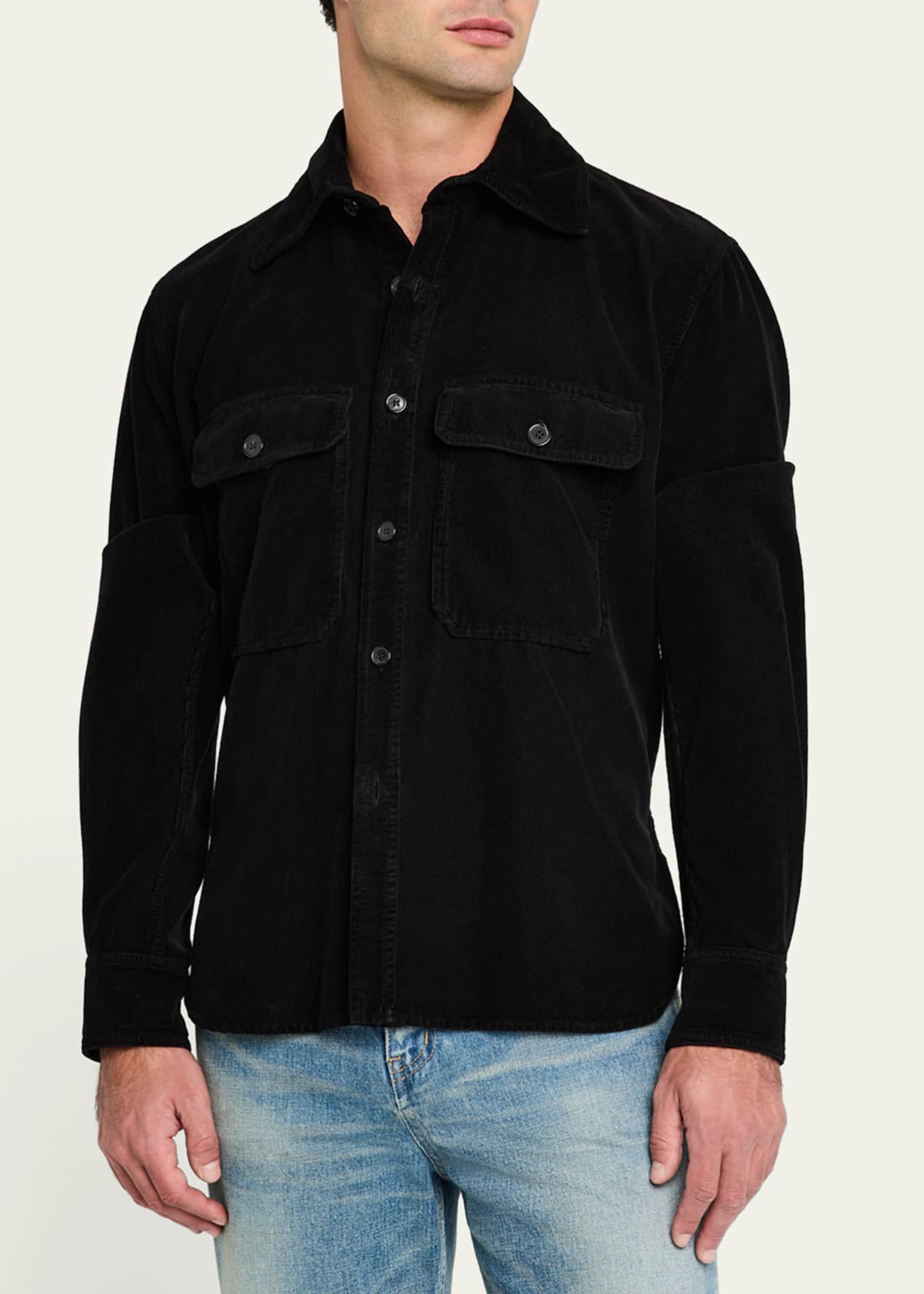 Saint Laurent Men's Corduroy Overshirt Image 4 of 5